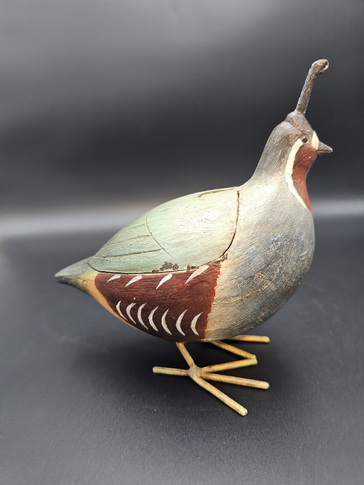 Quail trinket storage decorative box