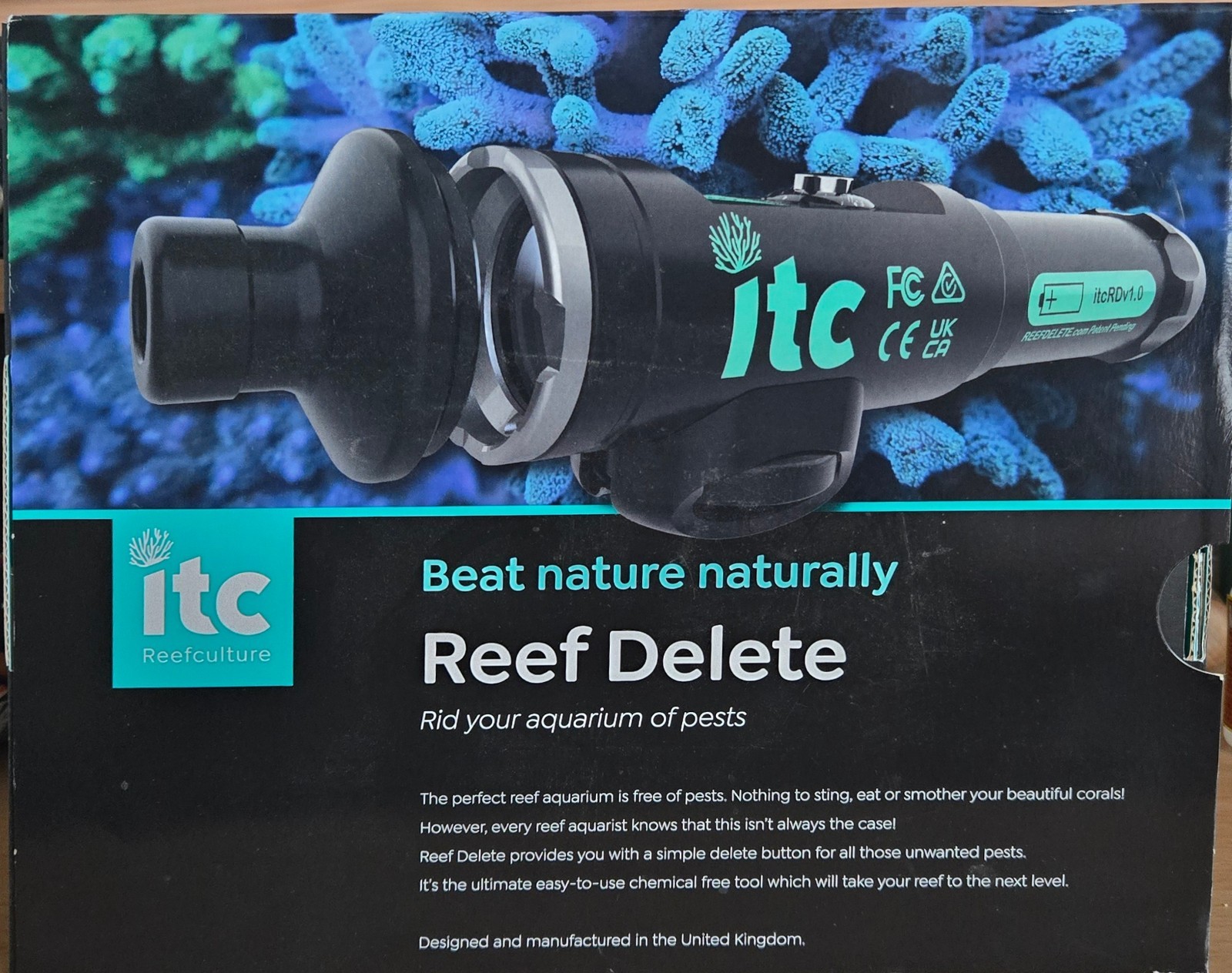 Reef Delete UV Pest Eradication Tool - ITC Reefculture