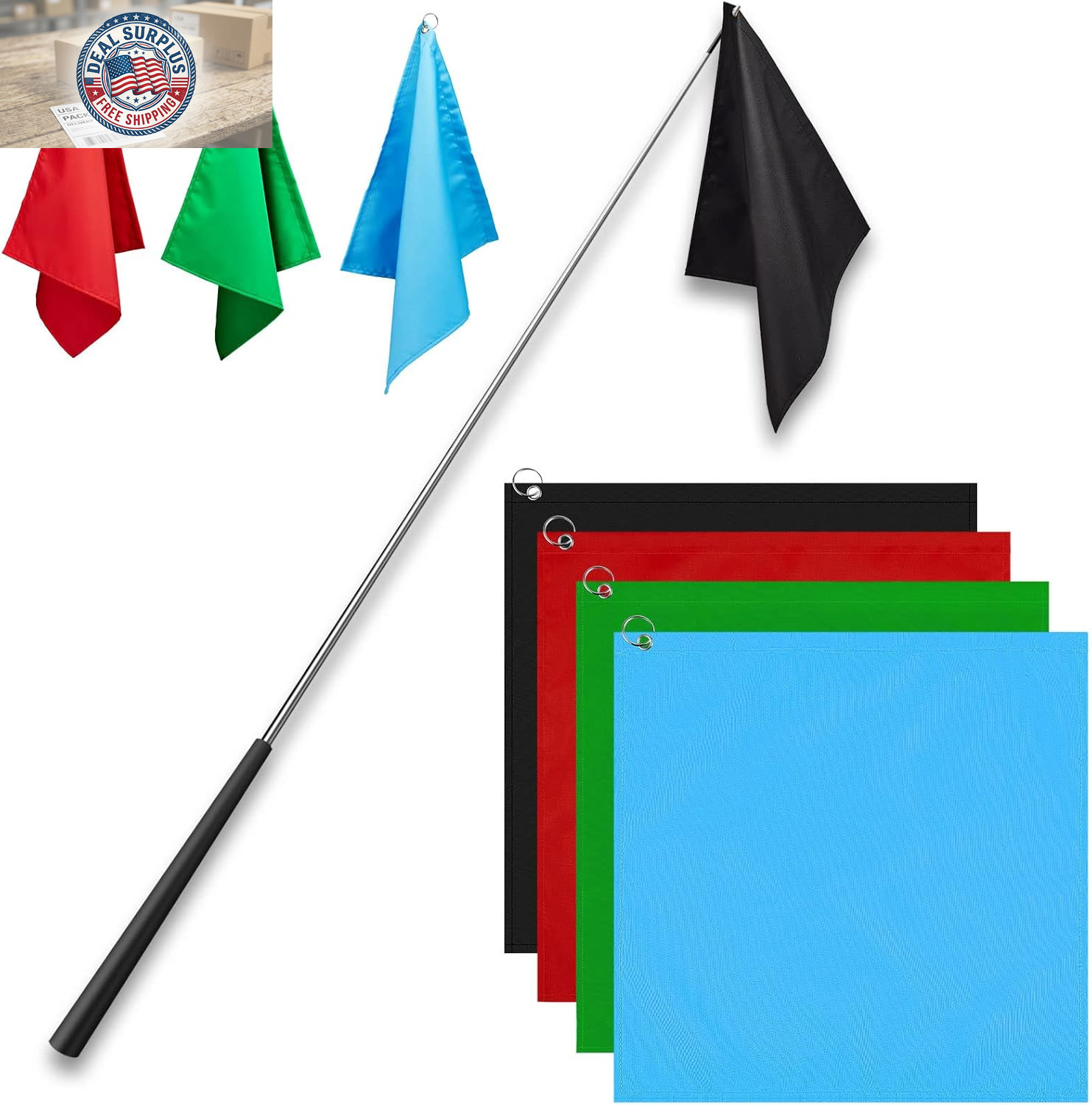 Equestrian Training Flag 4 Pieces Equestrian Training Equipment Nylon Flag with