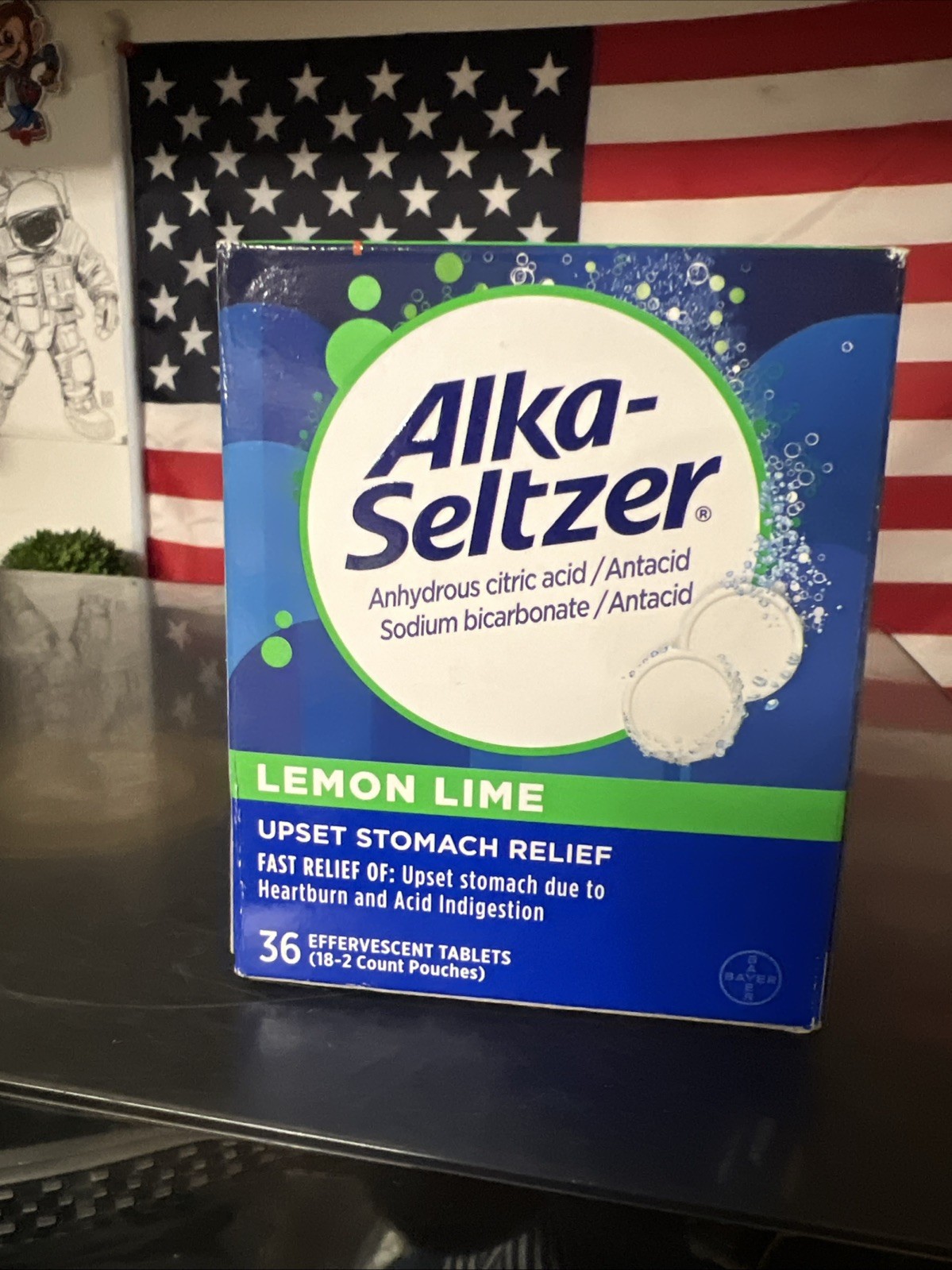 ALKA-SELTZER LEMON - LIME for Heartburn, Stomach Upset 36ct Drop Ins