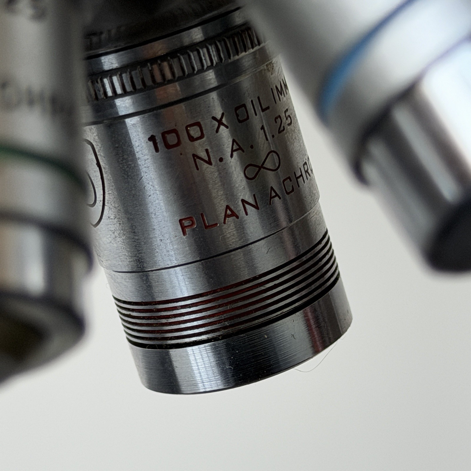 AO American Optical One-Ten 110 Microscope w/ 5 Objectives