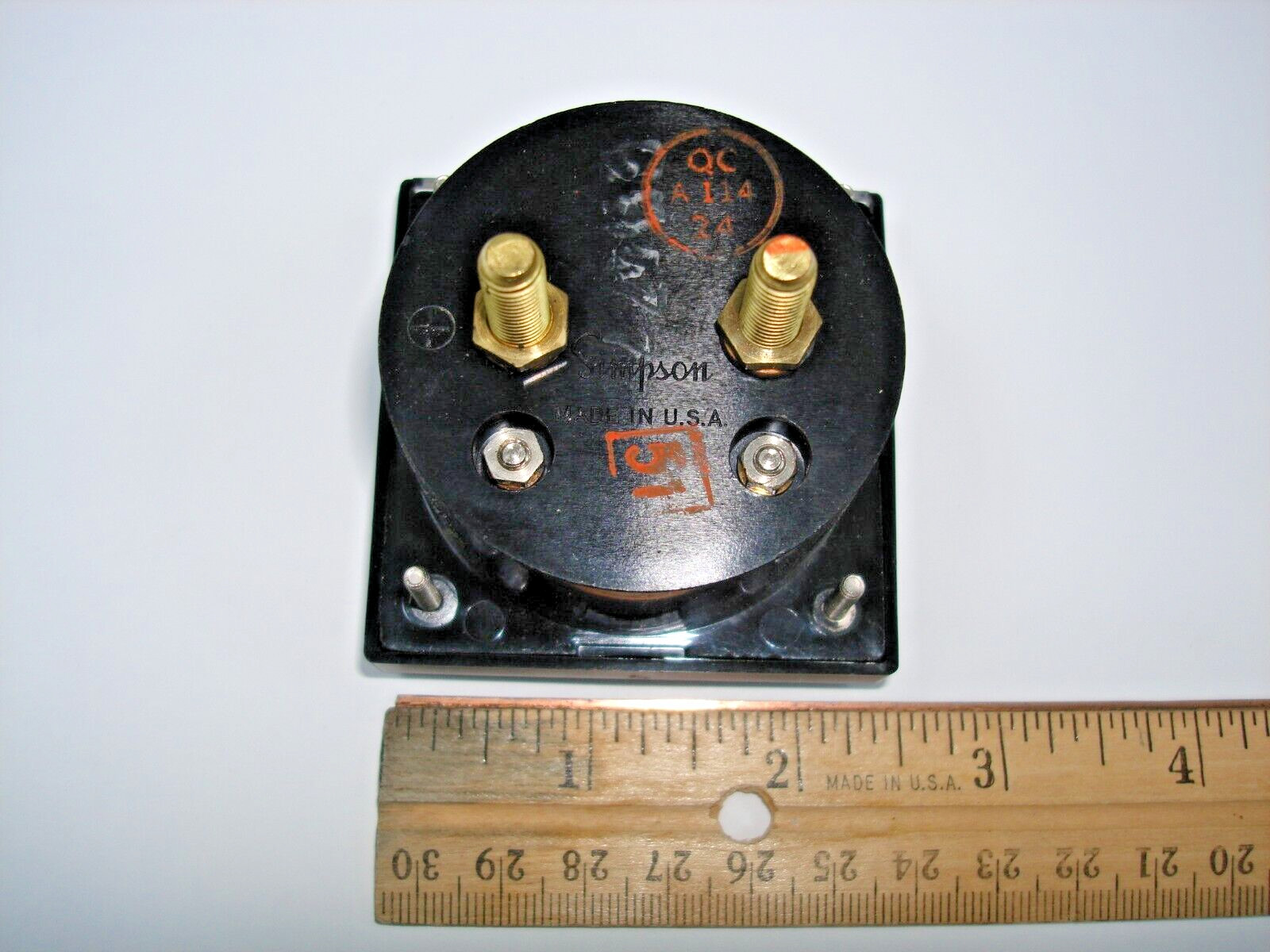 Simpson 0-200 DC Microamps Panel Meter Model 1227 CAT NO 4330 NOS