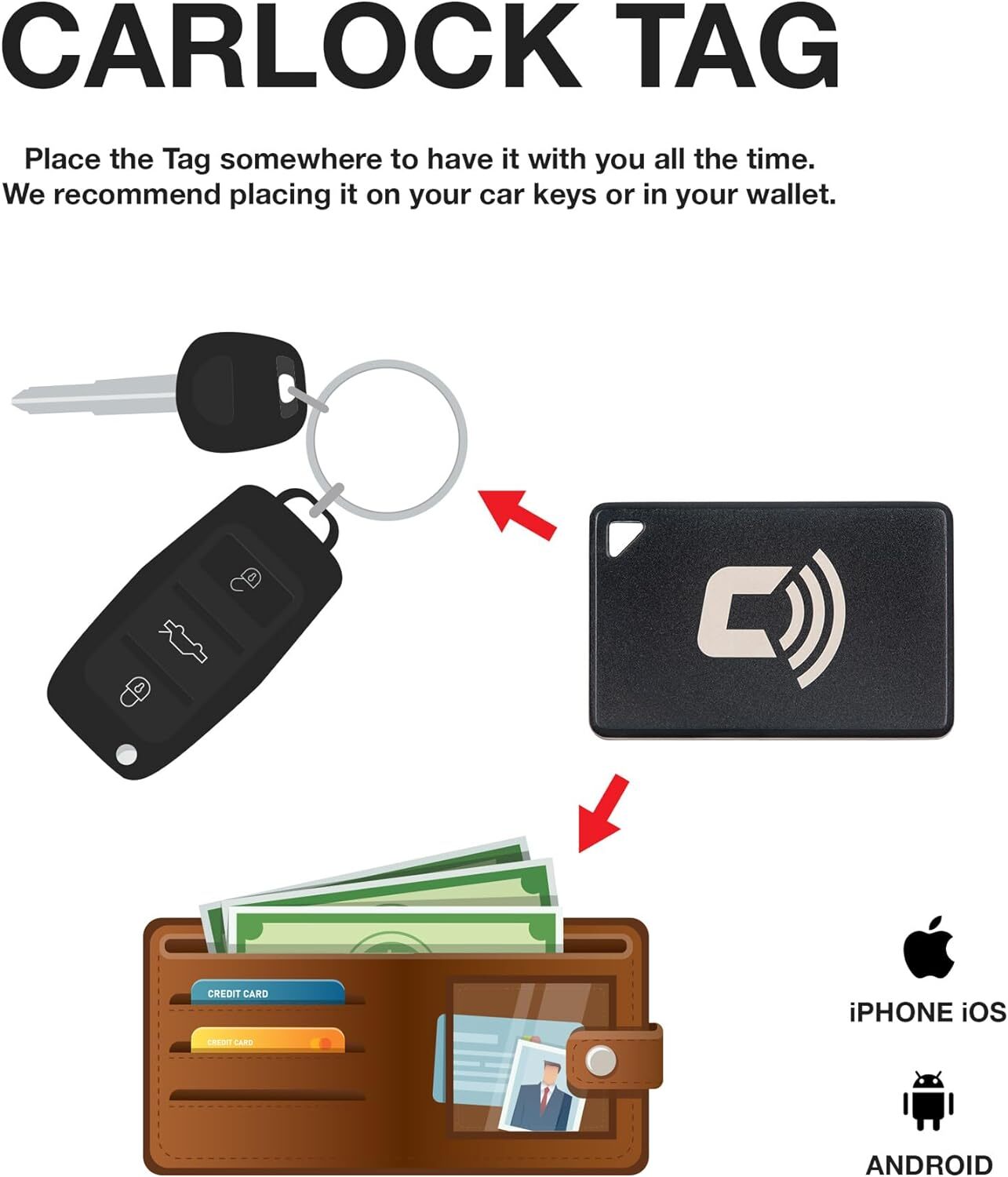 CARLOCK TAG 2.0 - Bluetooth Upgrade for Carlock Device with Extended Battery...
