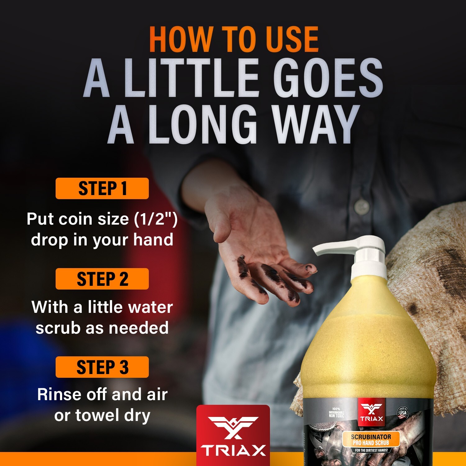 TRIAX Scrubbinator - Hand Scrub and Cleaner (1 Gallon)