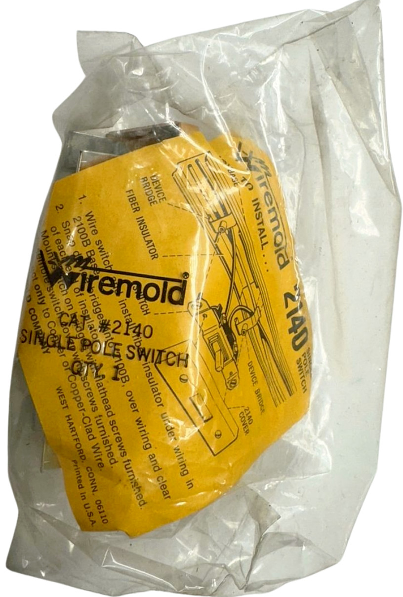 Wiremold 2140 Single Pole Switch, 15A, 120V **Free Shipping**