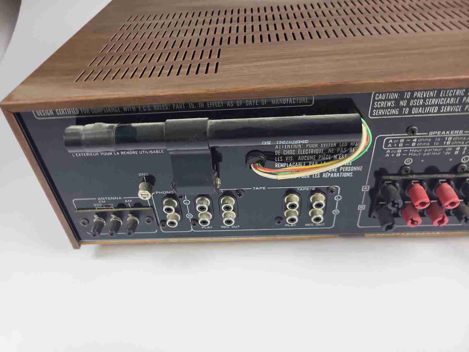 Hitachi SR-604 Stereo Receiver - Tested Working