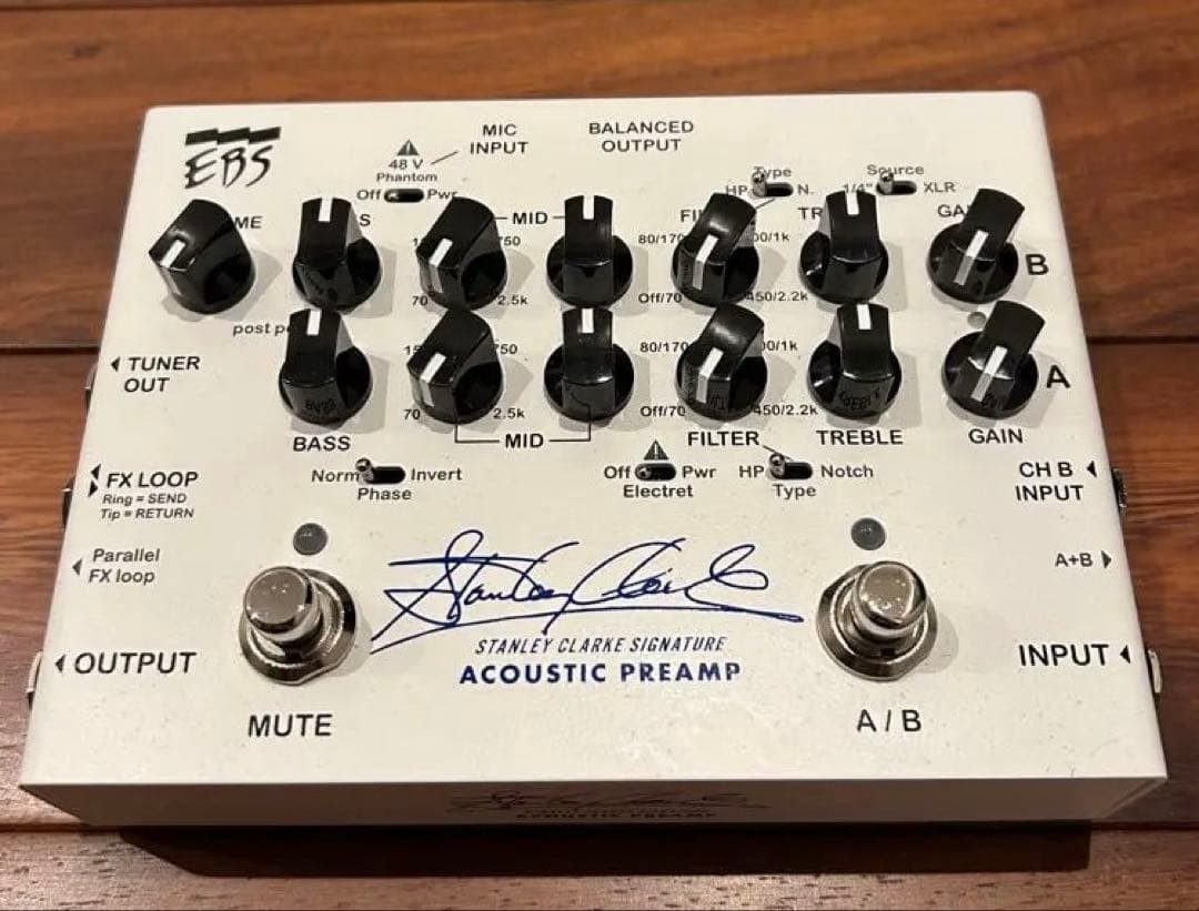 EBS Stanley Clarke Acoustic Preamp 2-Channel Bass with FX Loop, Used