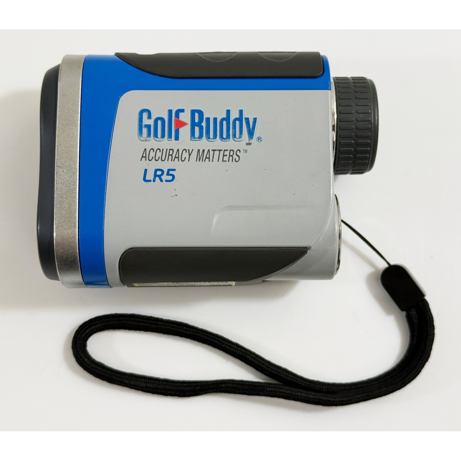 GolfBuddy LR5 Laser Rangefinder Blue Gray Golf Distance Meter Bundle
