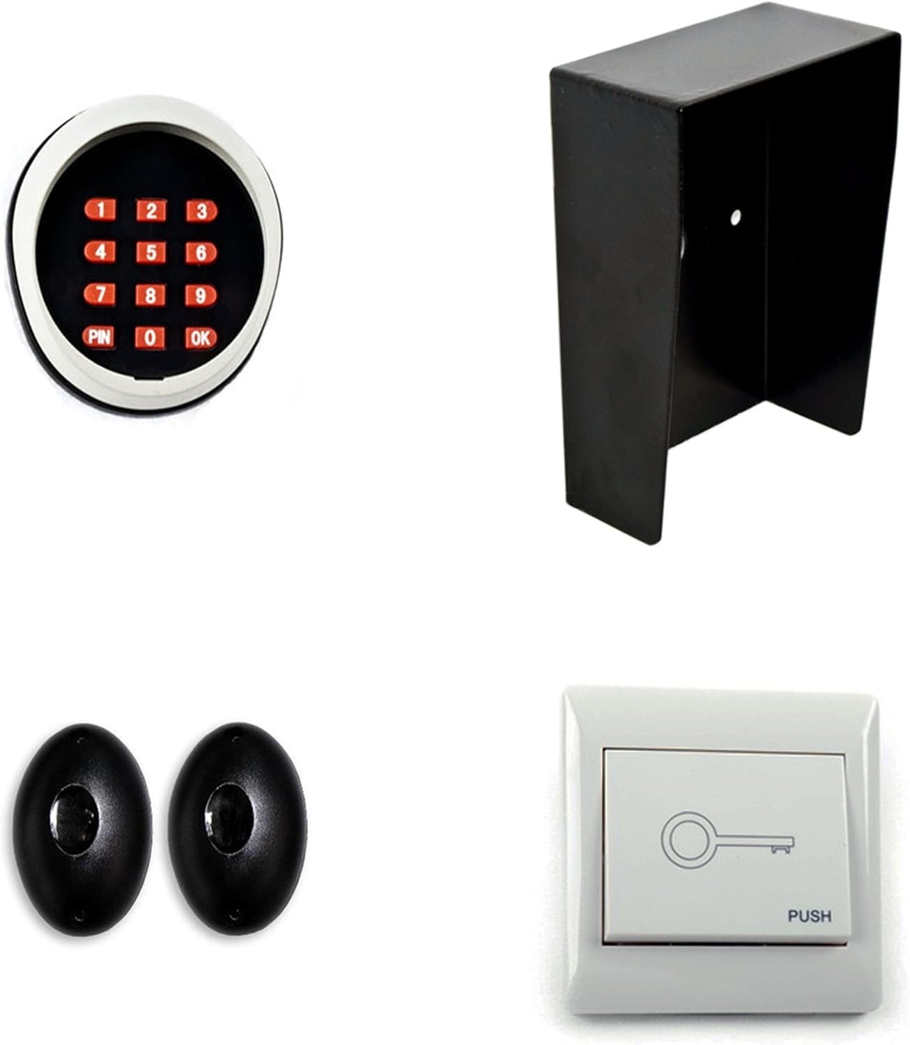 ALEKO Photo cells, Keypad, Push Button Accessory Kit for Gate Openers