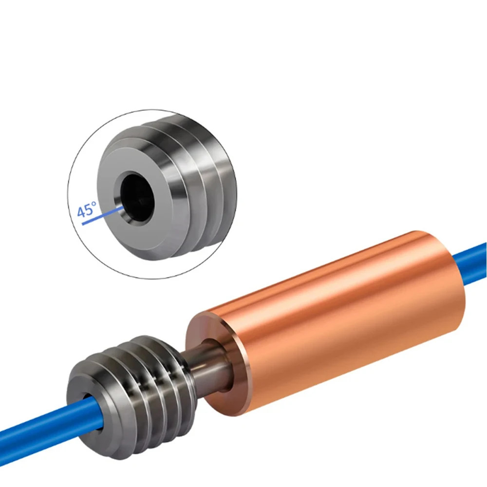 5PCS Updated Hotend Heat Break For FLSUN SR Q5 3D Printer Throat Copper Titanium