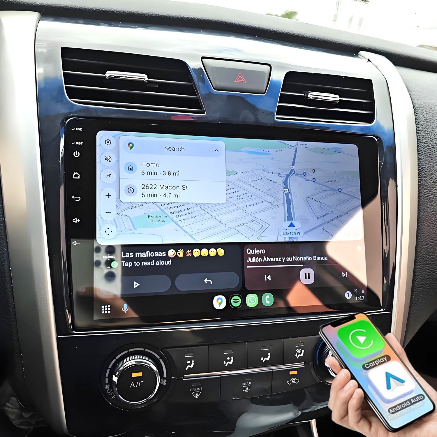 10'' For 2013-2015 Nissan Altima Apple Carplay Car Radio Android 12 GPS Stereo