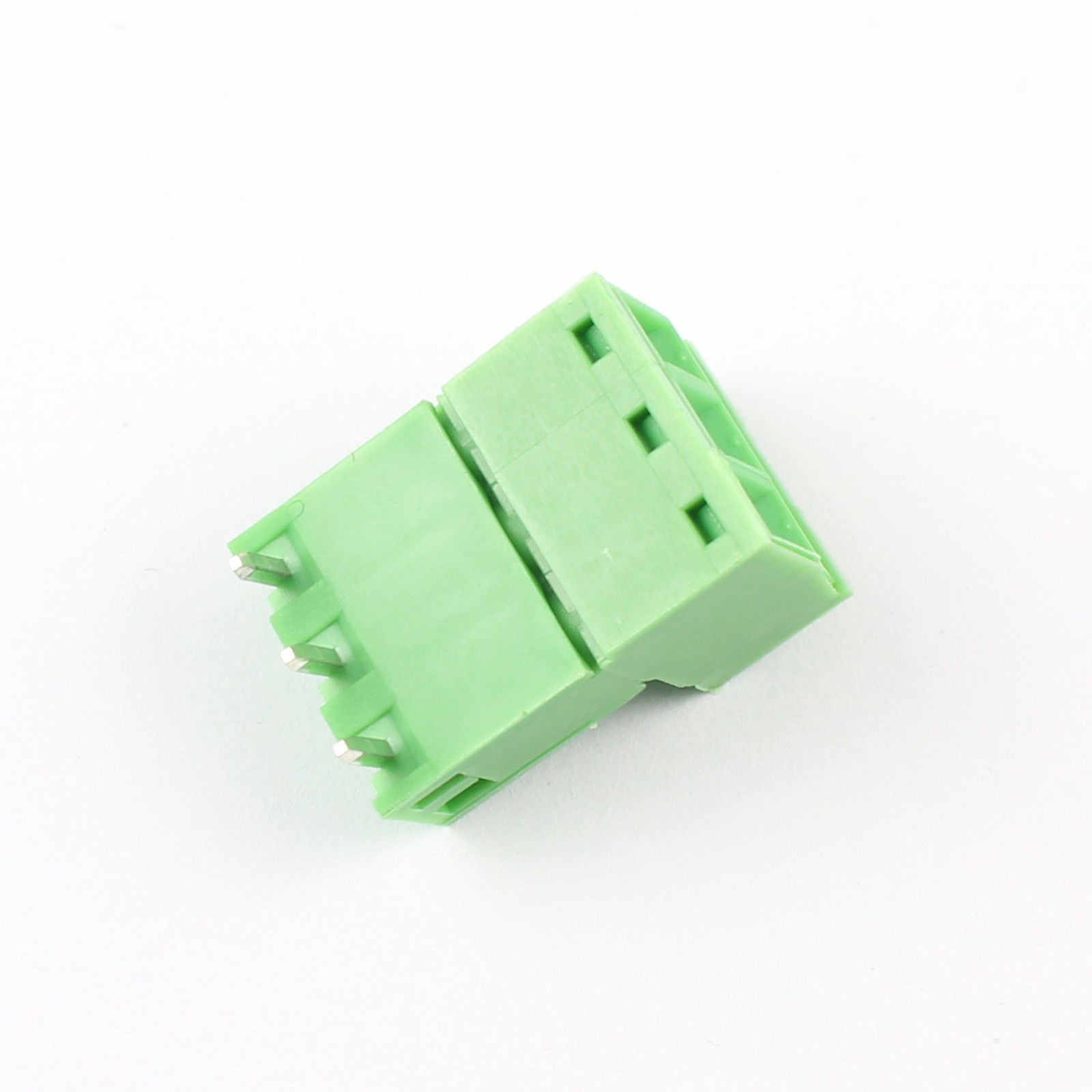 10Pcs 5.08mm 3 Pin Right Angle Screw Terminal Block Pluggable Plug Connector