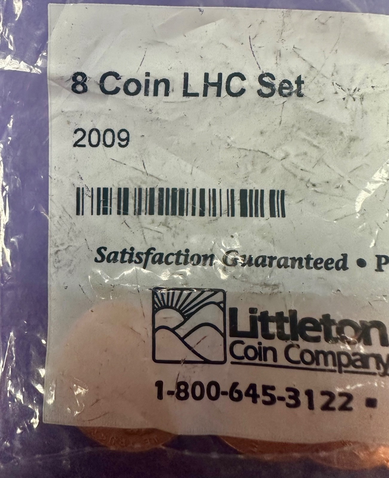 2009 8 Coin LHC Set Littleton Coin Packaged