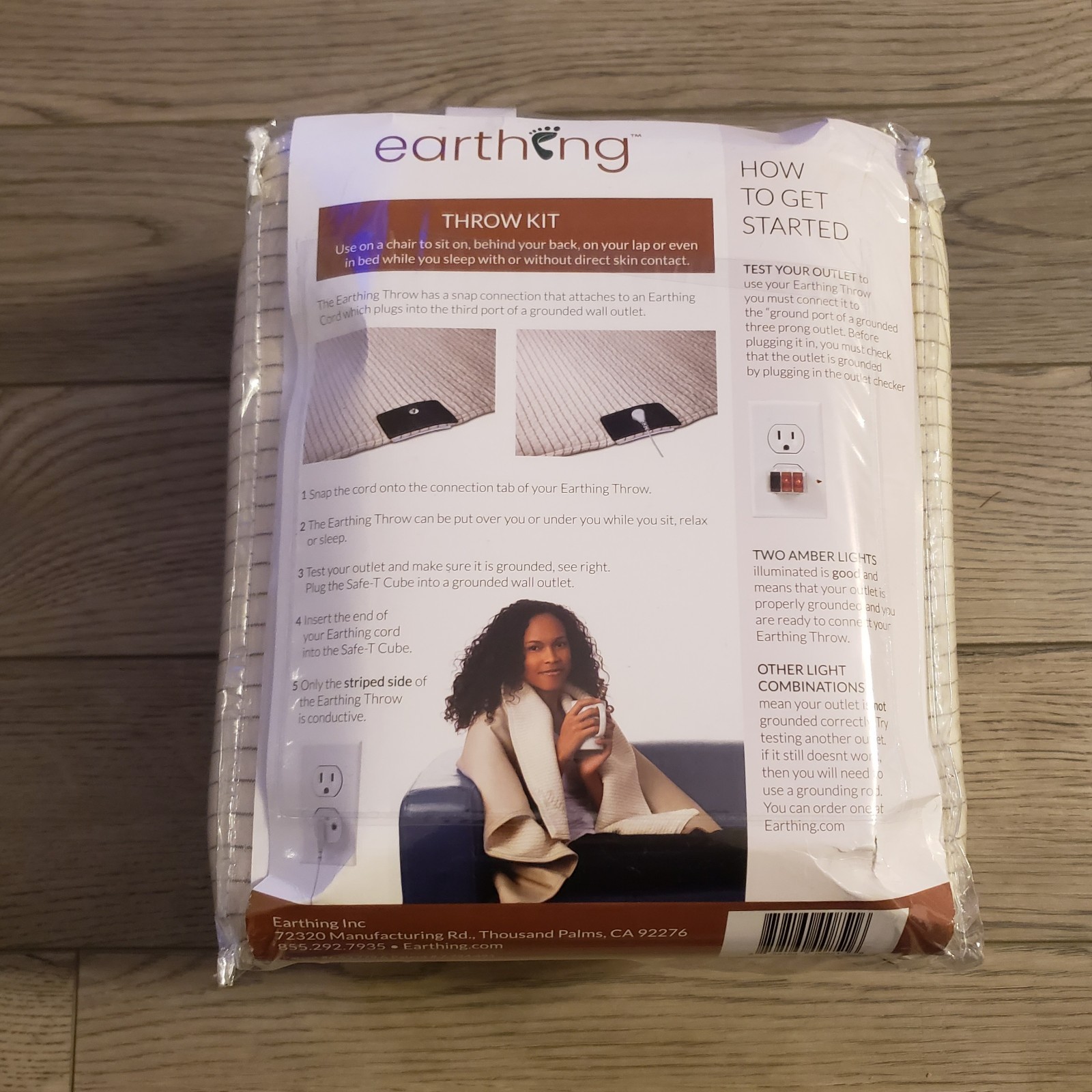 Earthing® Throw Kit (Grounding Blanket) Clint Ober Official & the Earthing book