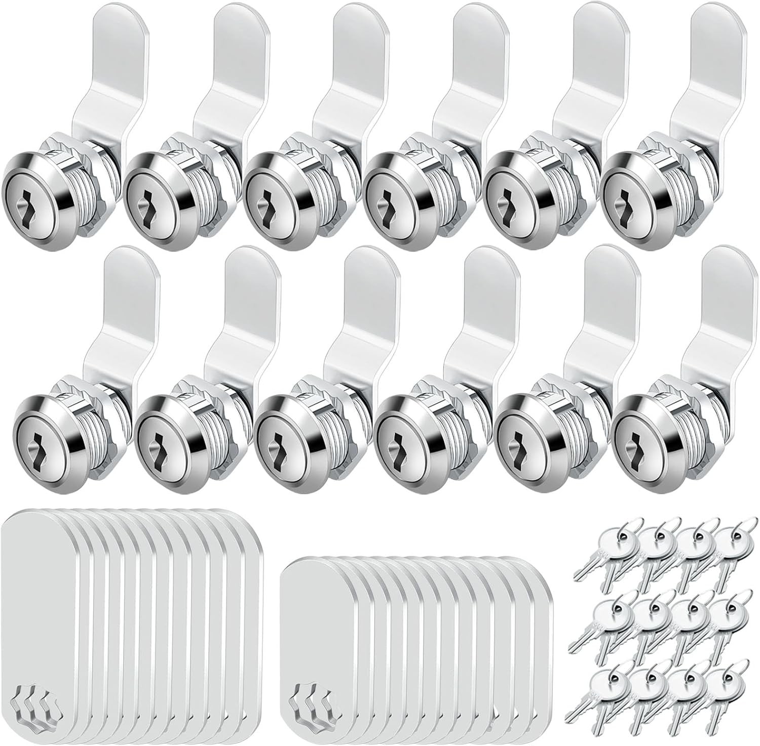 5/8 Cam Locks - 5/8 Diameter Cam Lock Keyed Alike Cabinet Locks Secure Files Dra
