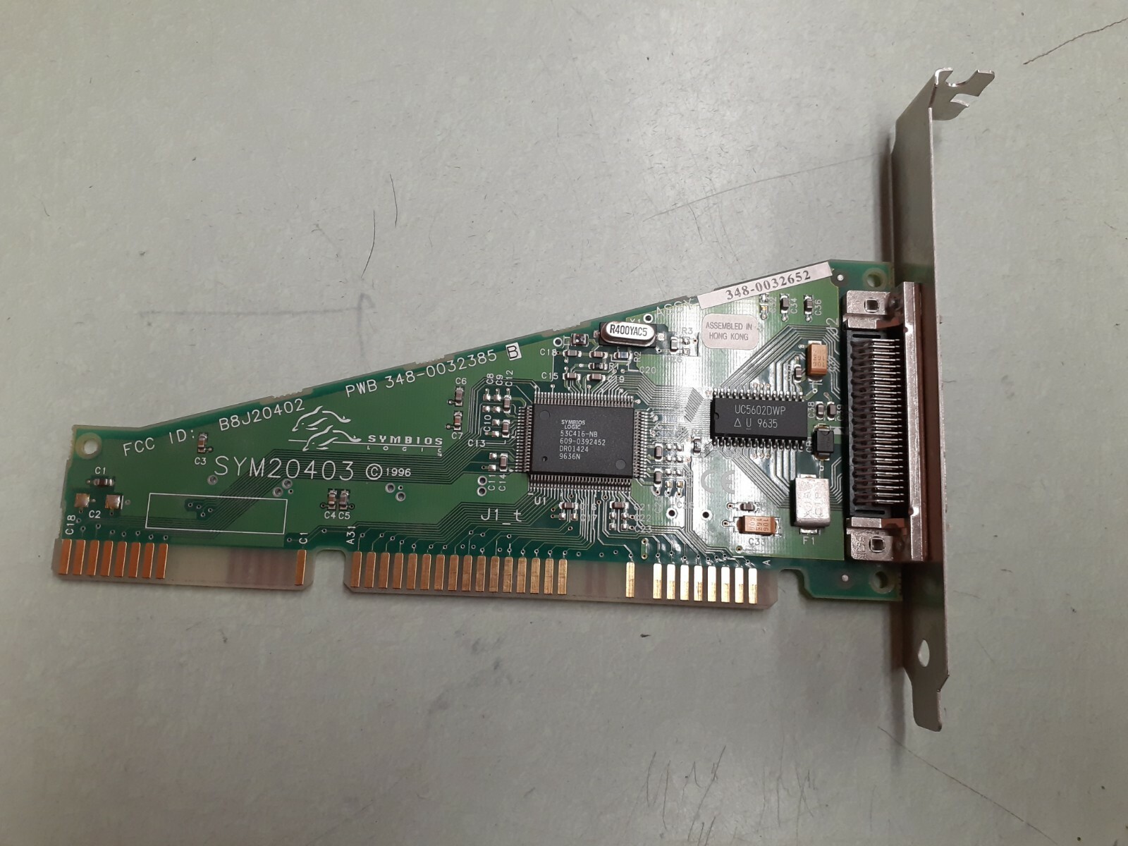 SYMBIOS SYM20403 348-0032385  348-0032652  ISA SCSI CARD  FCC ID: B8J20402