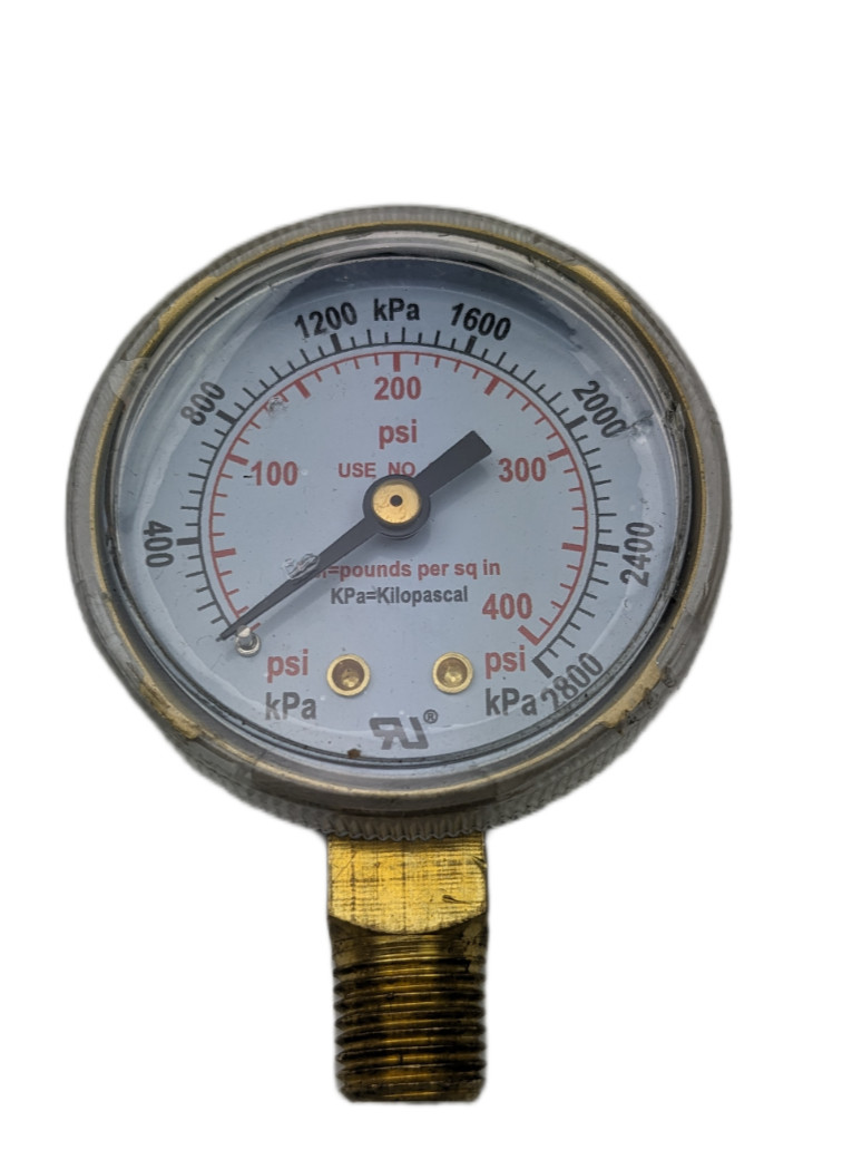 Weldmark GAU2-1/2-400 400 PSI 2-1/2" Regulator Gauge