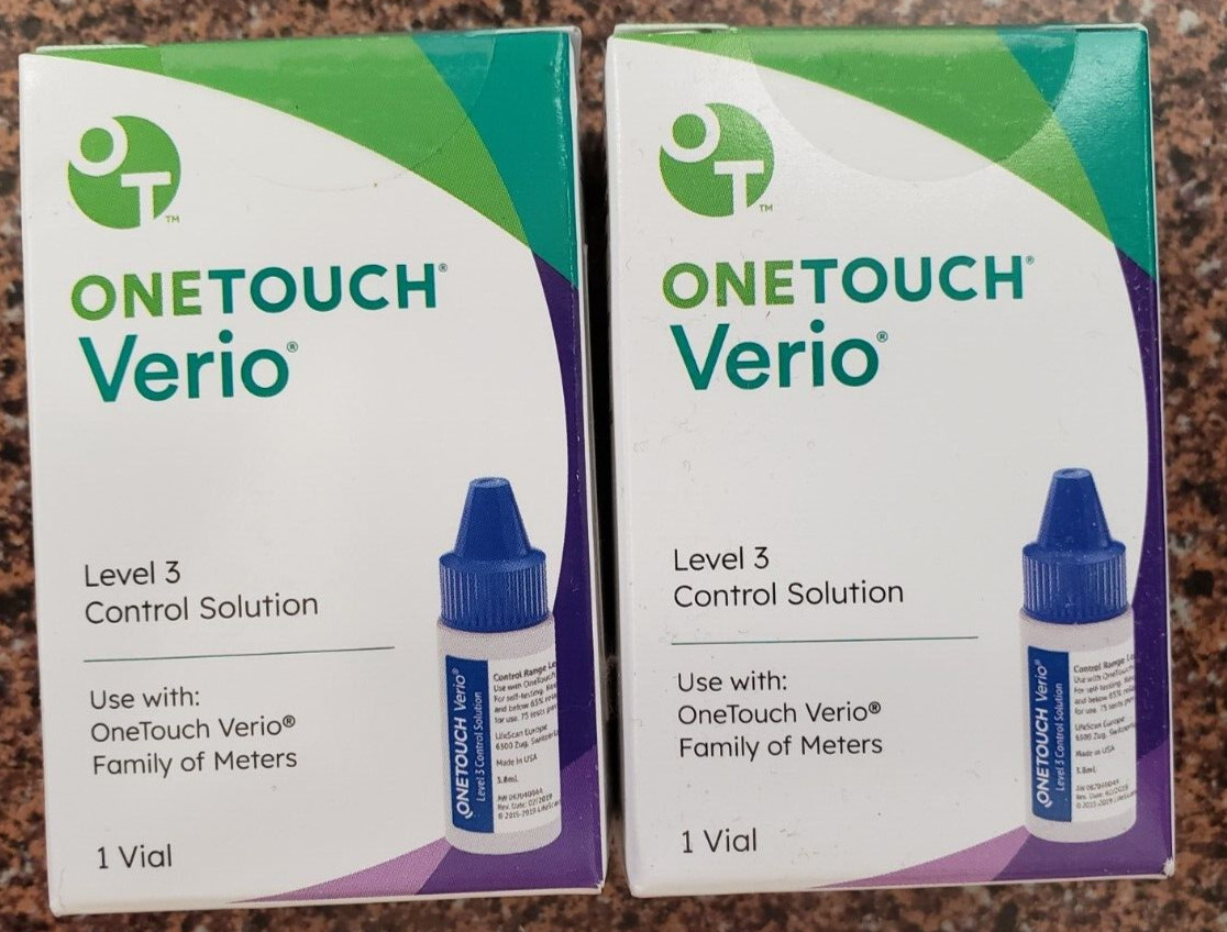 ONETOUCH VERIO LEVEL 3 CONTROL SOLUTION for Blood Glucose Meter 05/2026 or later