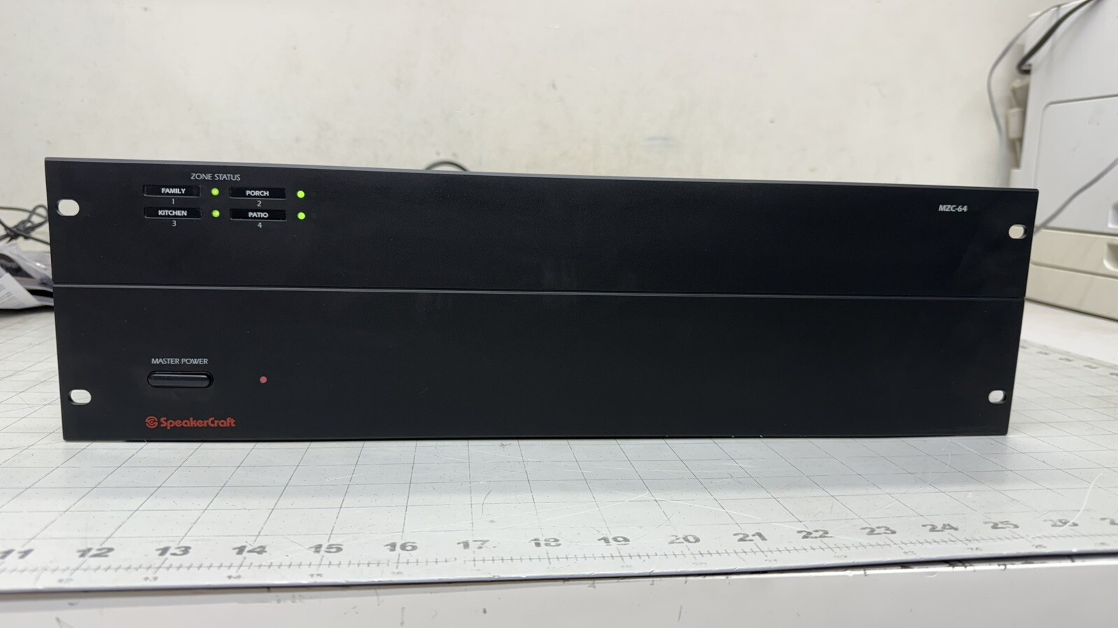 SpeakerCraft MZC-64 Multi-Zone AV Amplifier Controller WORKING PULL LOW 36 Hours