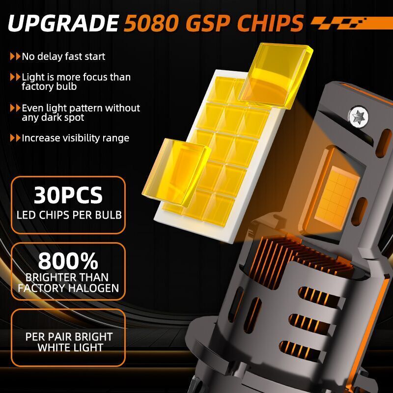 2X LED Headlight Bulb D4S D4R Replace HID Xenon Super White 6000K Conversion Kit