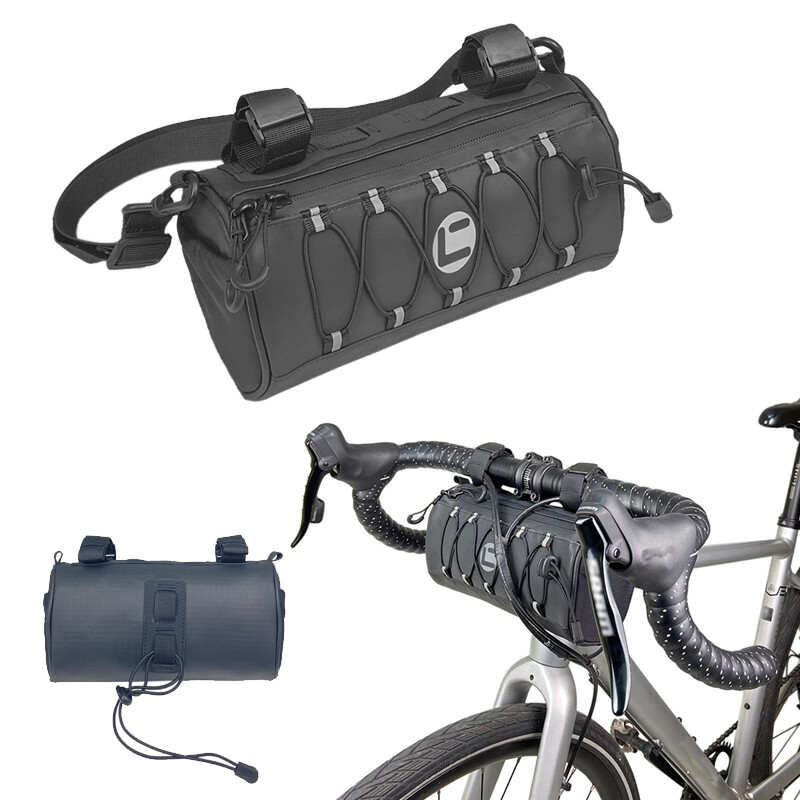 Bicycle Handlebar Front Bag Road Bike Headset Case Cycling Shoulder Folding Bag