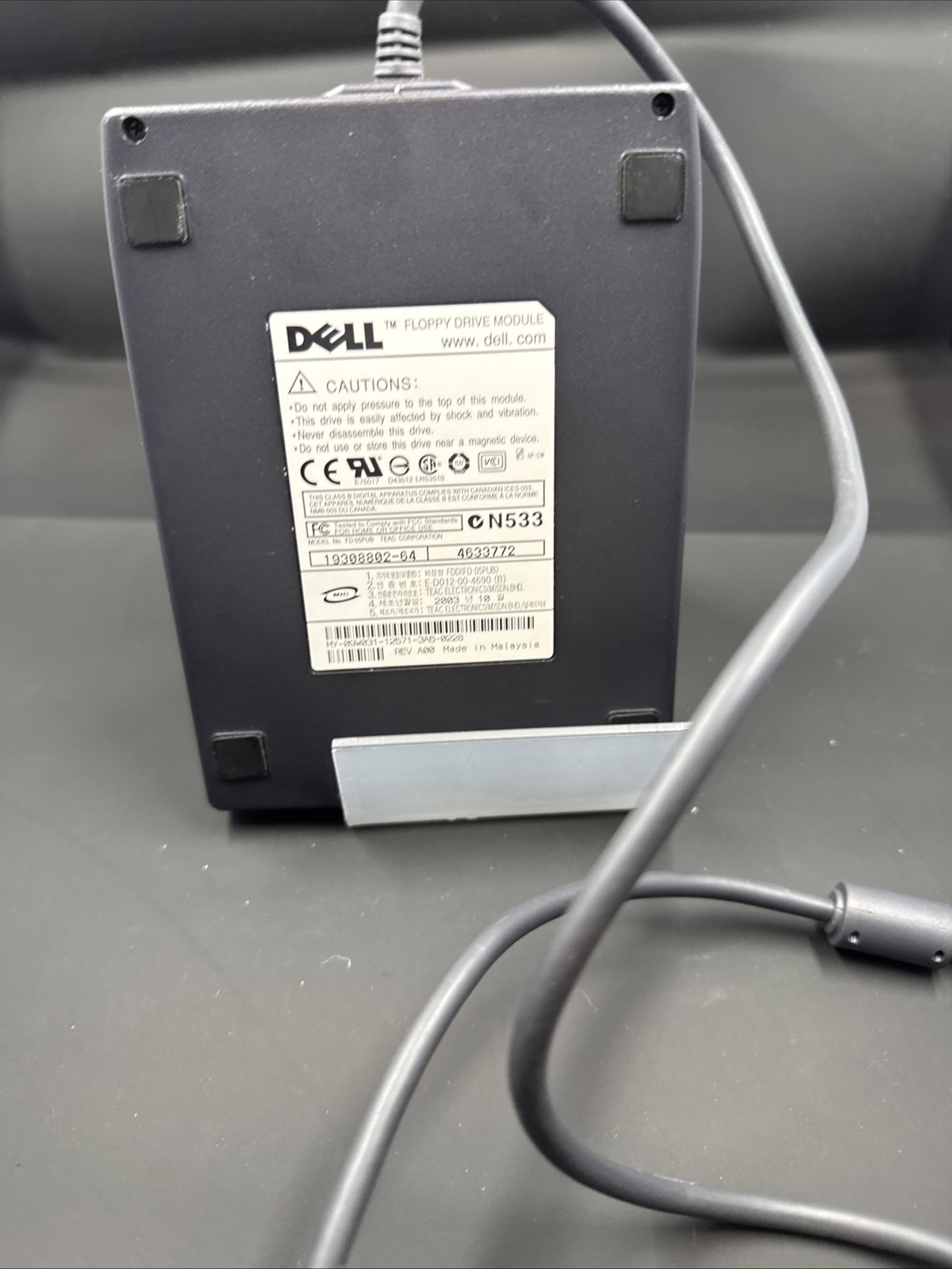 Dell 3.5" Floppy Drive Module Model: FD-05PUB External USB FREE S/H