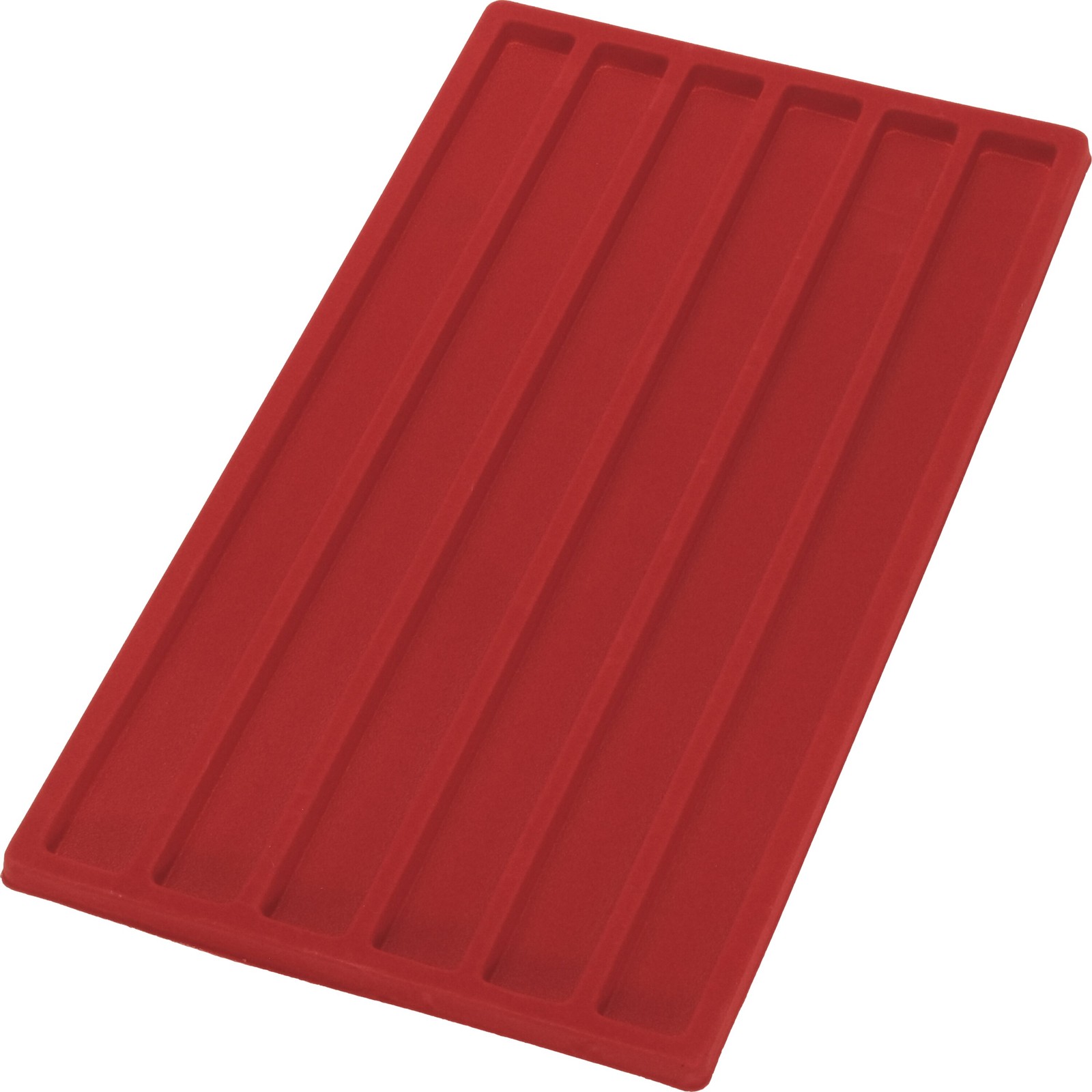 6 Slot Red Bracelet Display Tray Insert Flocked 14 1/8" 5 Pc