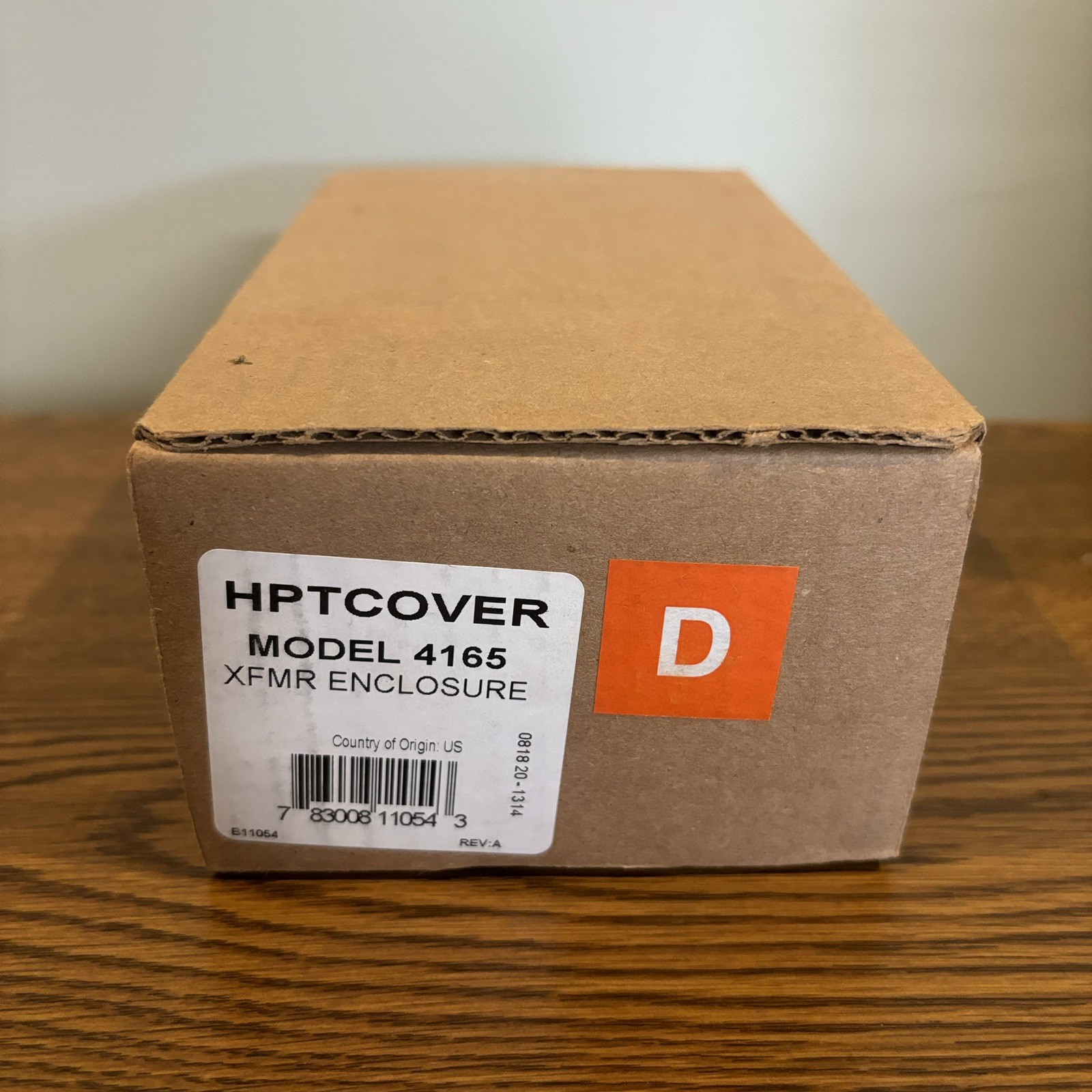 Honeywell HPTCOVER Model 4165 XFMR Enclosure