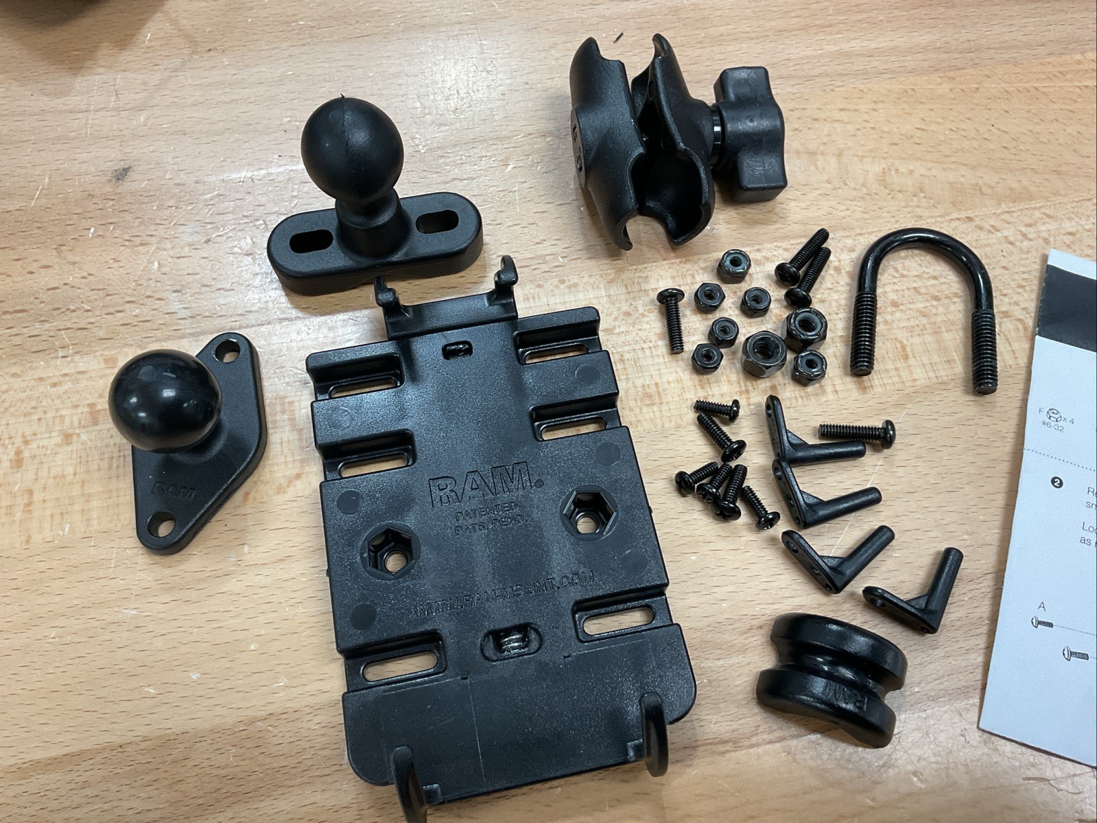 Ram RAM-B-149Z-A-PD3U Quick Grip Mount W/U-Bolt