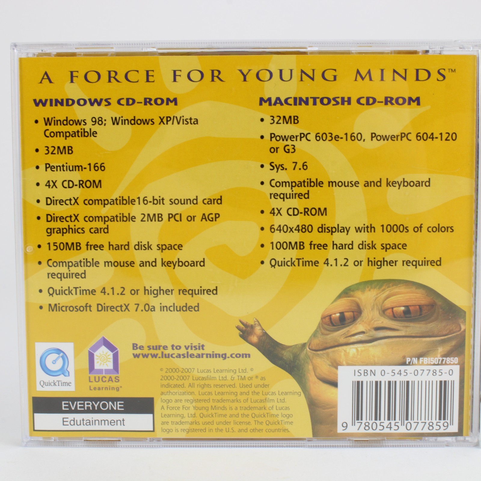 Lot Star Wars Math Jabba, Math Blaster Master Basics PC ROM MAC Game Scholastic