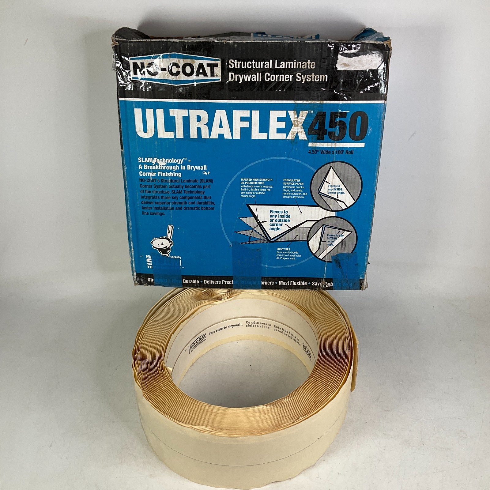 No-Coat Ultraflex 450 Drywall Corner Trim 100 ft. Roll