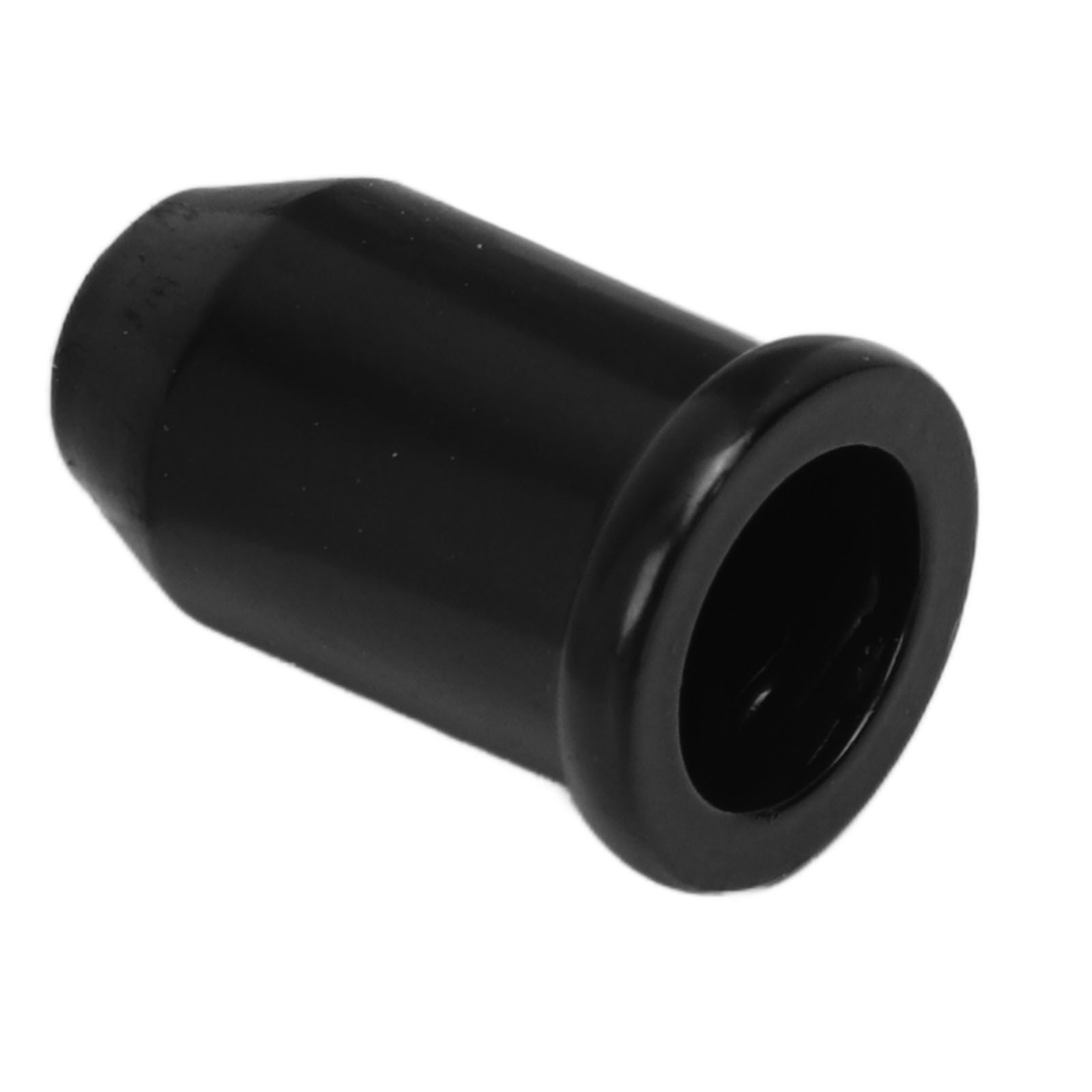 (Black)12x Guitar Ferrules String Cap Mounting Buckle Through Body Bushing ECA