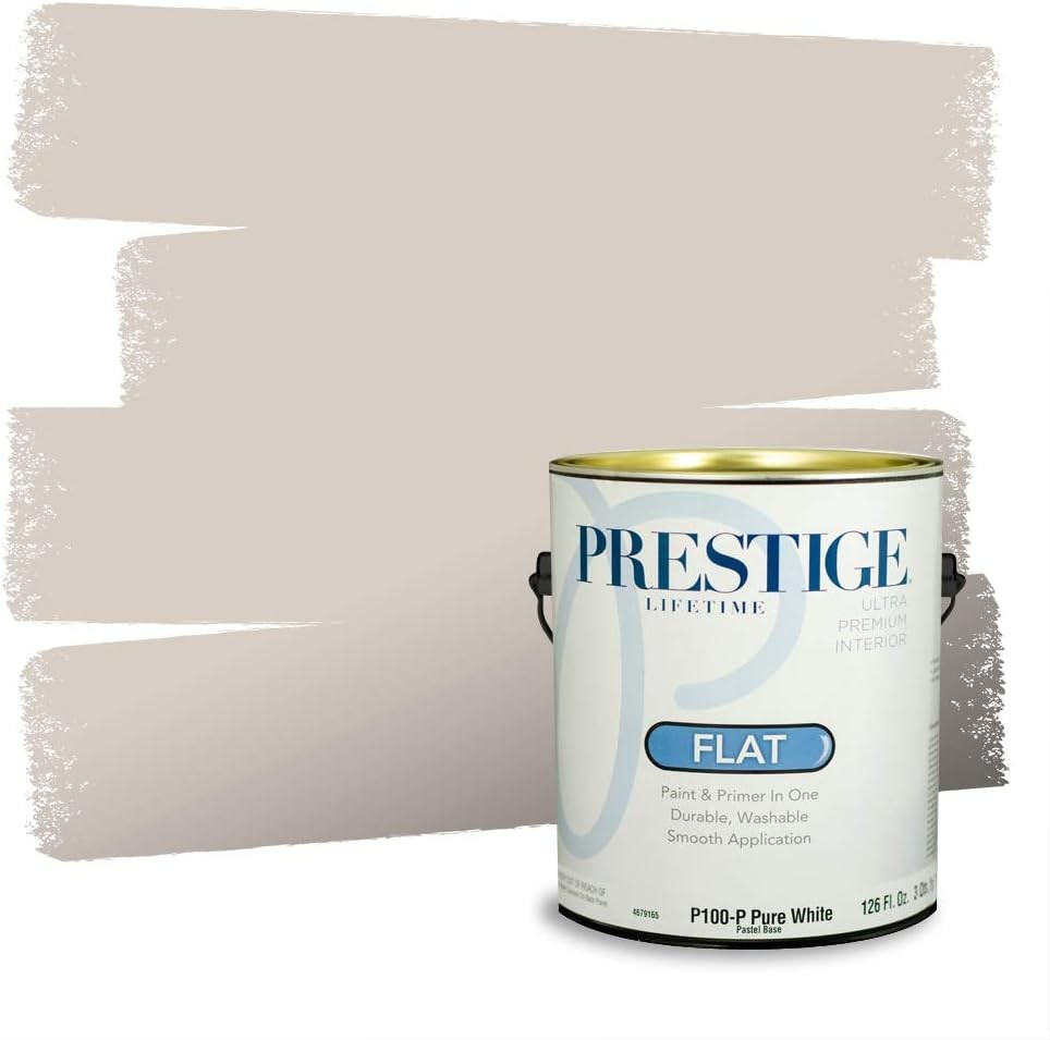 Interior Paint & Primer in One 1-Gallon Eggshell Comparable Match of Behr* Quiet