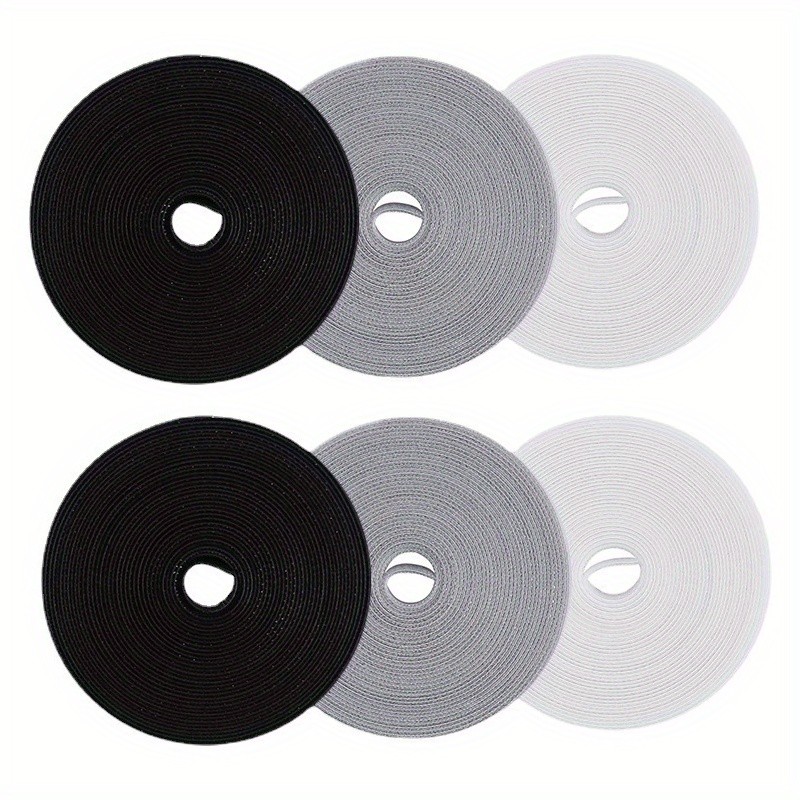 2 Rolls Reusable Adjustable Cable Straps for Charging Wire Arrangement