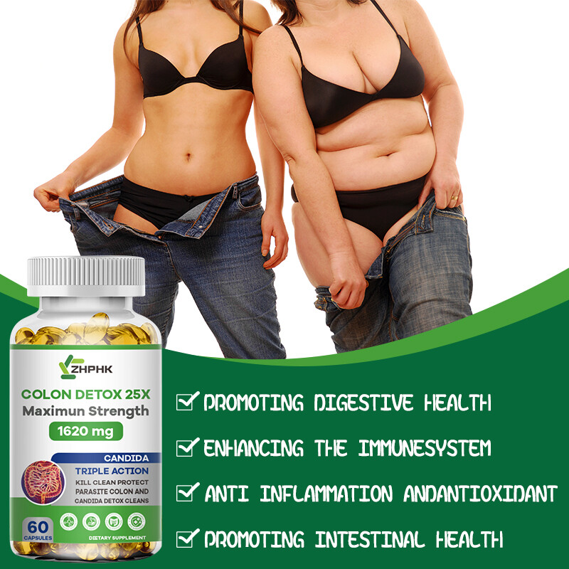 Detox Colon & Body Cleanse Maximum Strength Cleansing Diet Weight Loss Capsules