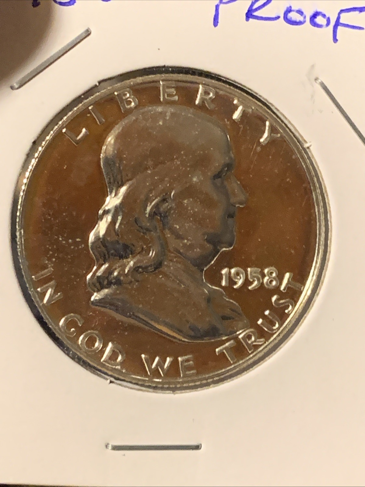 1958 Proof Franklin Silver Half Dollar 50c GEM Proof