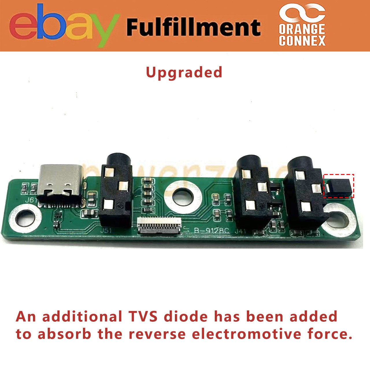 Upgrade Kit Compatible with IC-705 USB Type-C Socket PCB USA