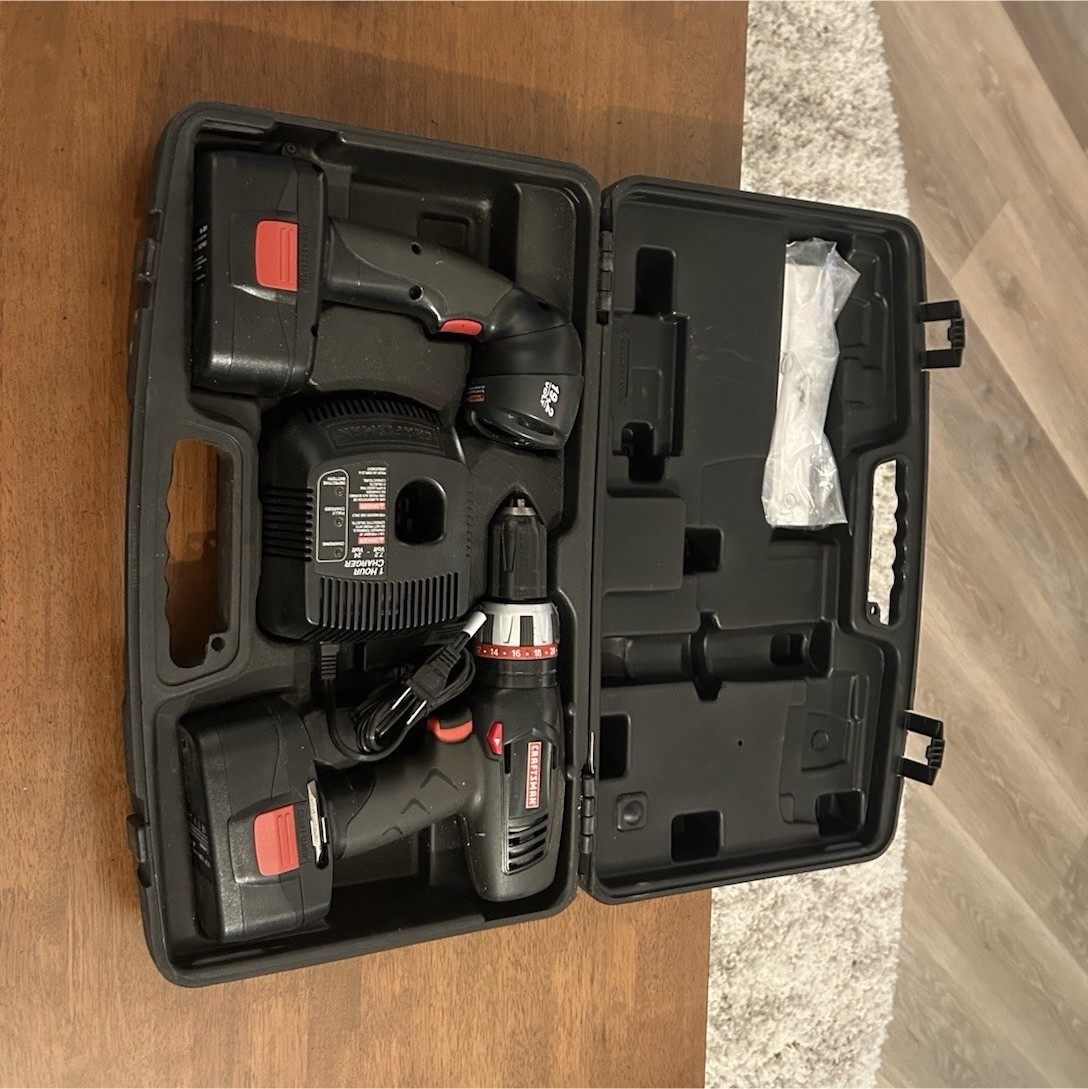 TESTED Craftsman 19.2V Cordless Drill/Driver Kit with Battery, Charger