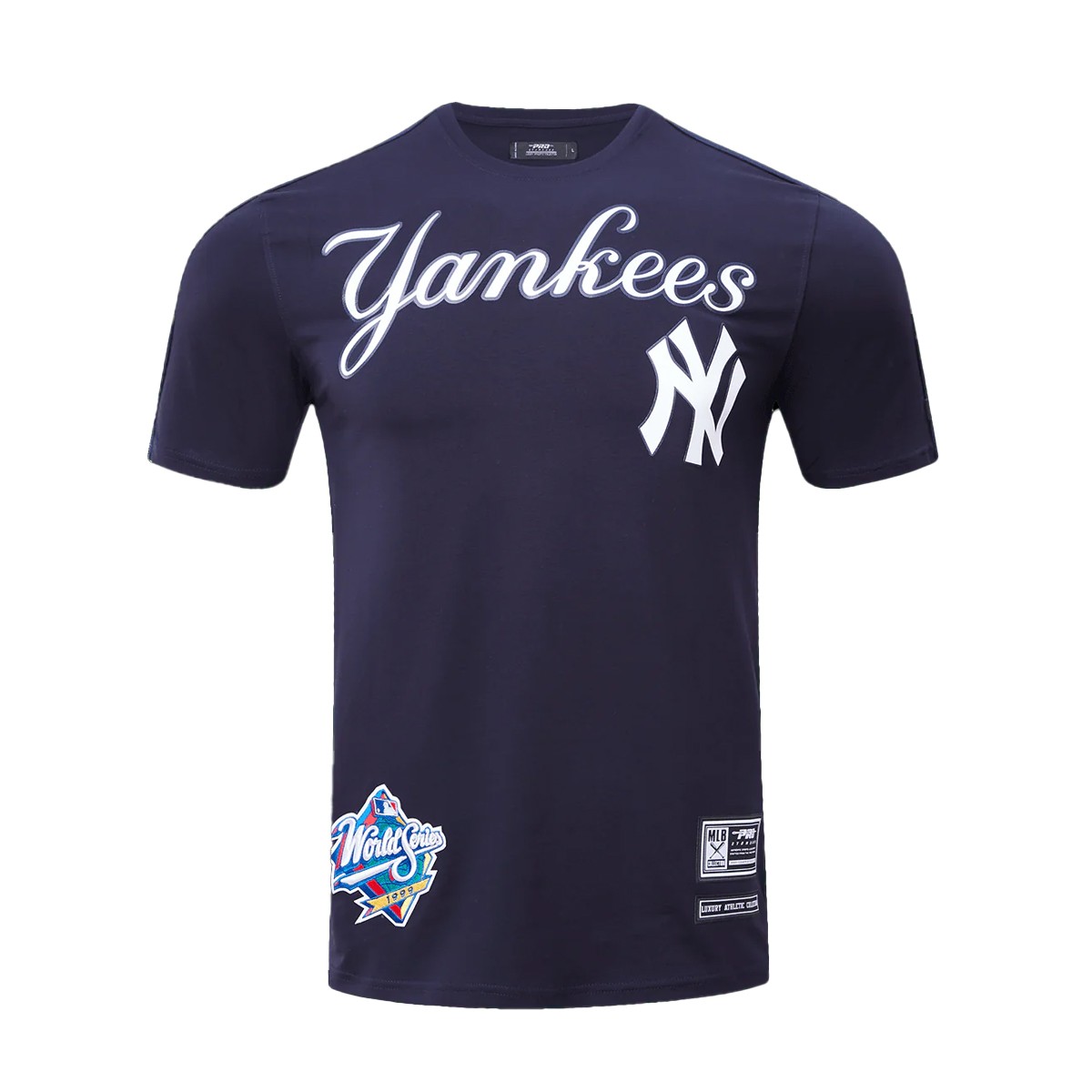Pro Standard New York Yankees MLB Crew Neck T-Shirt Logo Pro Team Taping Mens