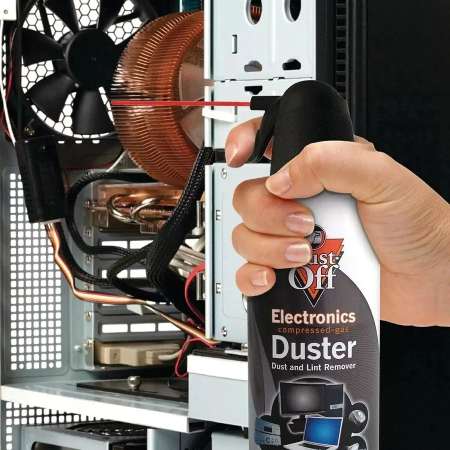 Dust Off Spray Pack 1- 10 oz Electronics Compressed Canned Air Duster Falcon