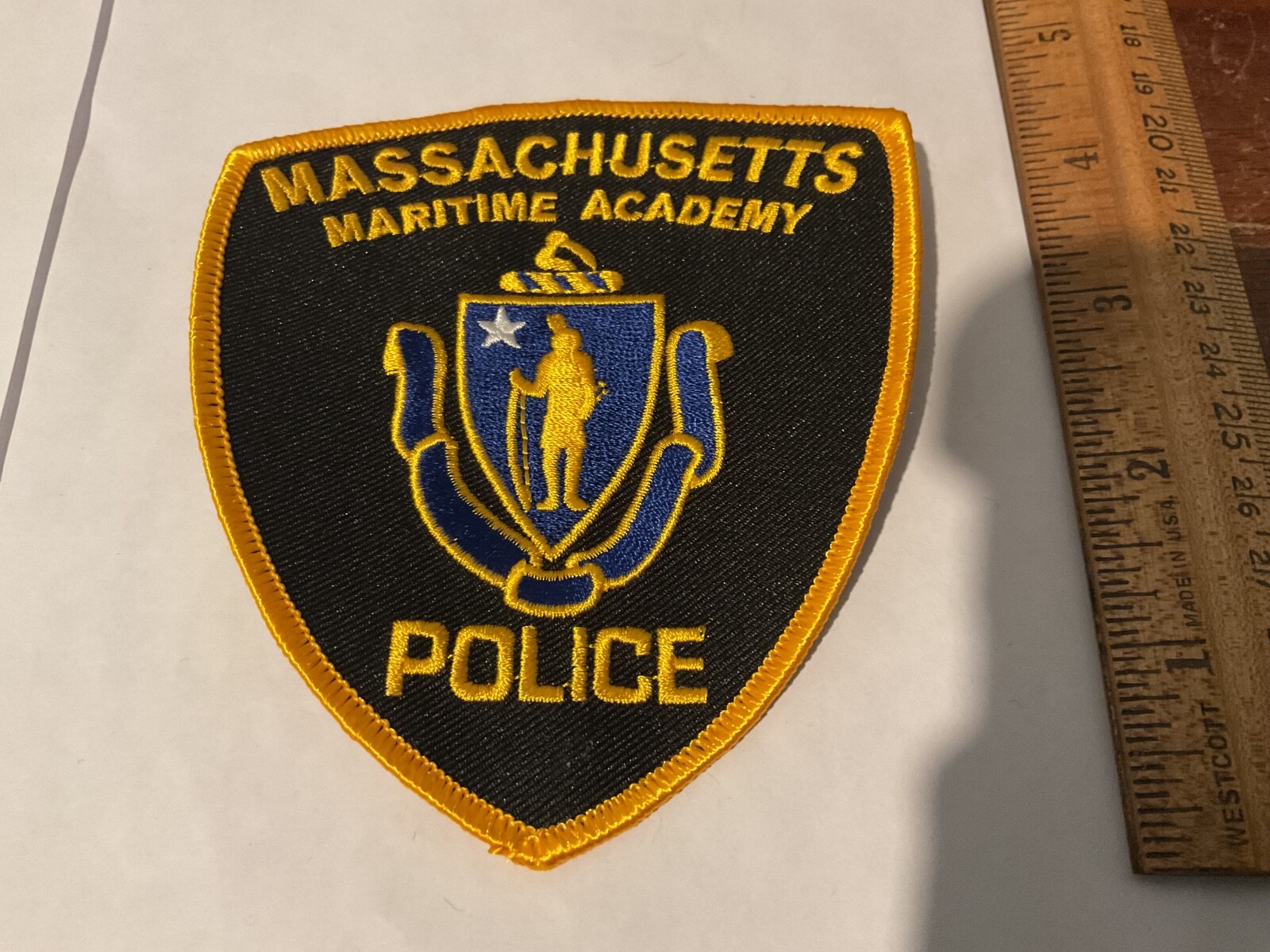 Massachusetts Maritime Police Academy collectable patch full size new