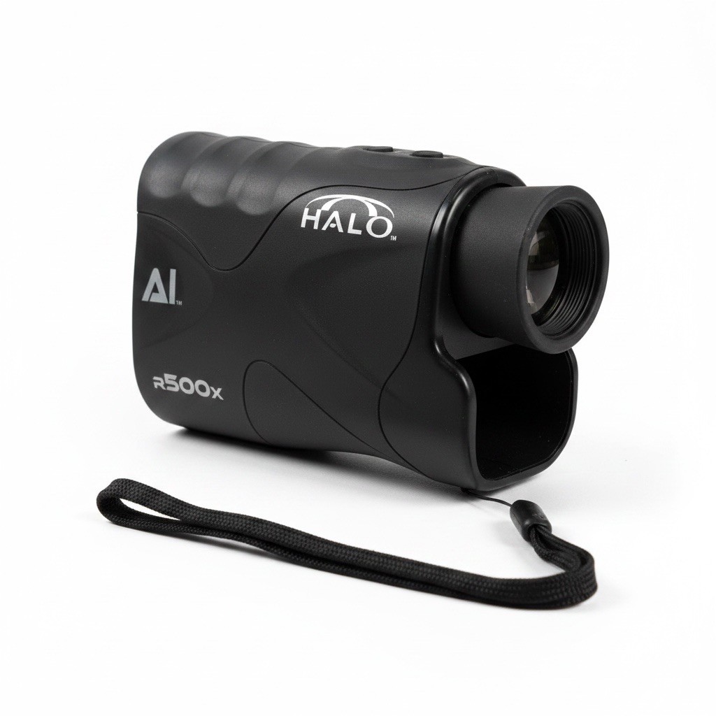 Halo Rangefinder Golf R500x AI Laser Rangefinder Hunting Monocular Black w/Case