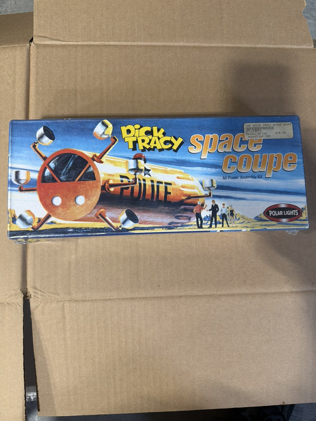 SEALED Polar Lights DICK TRACY SPACE COUPE Unassembled Model Kit Playing Mantis