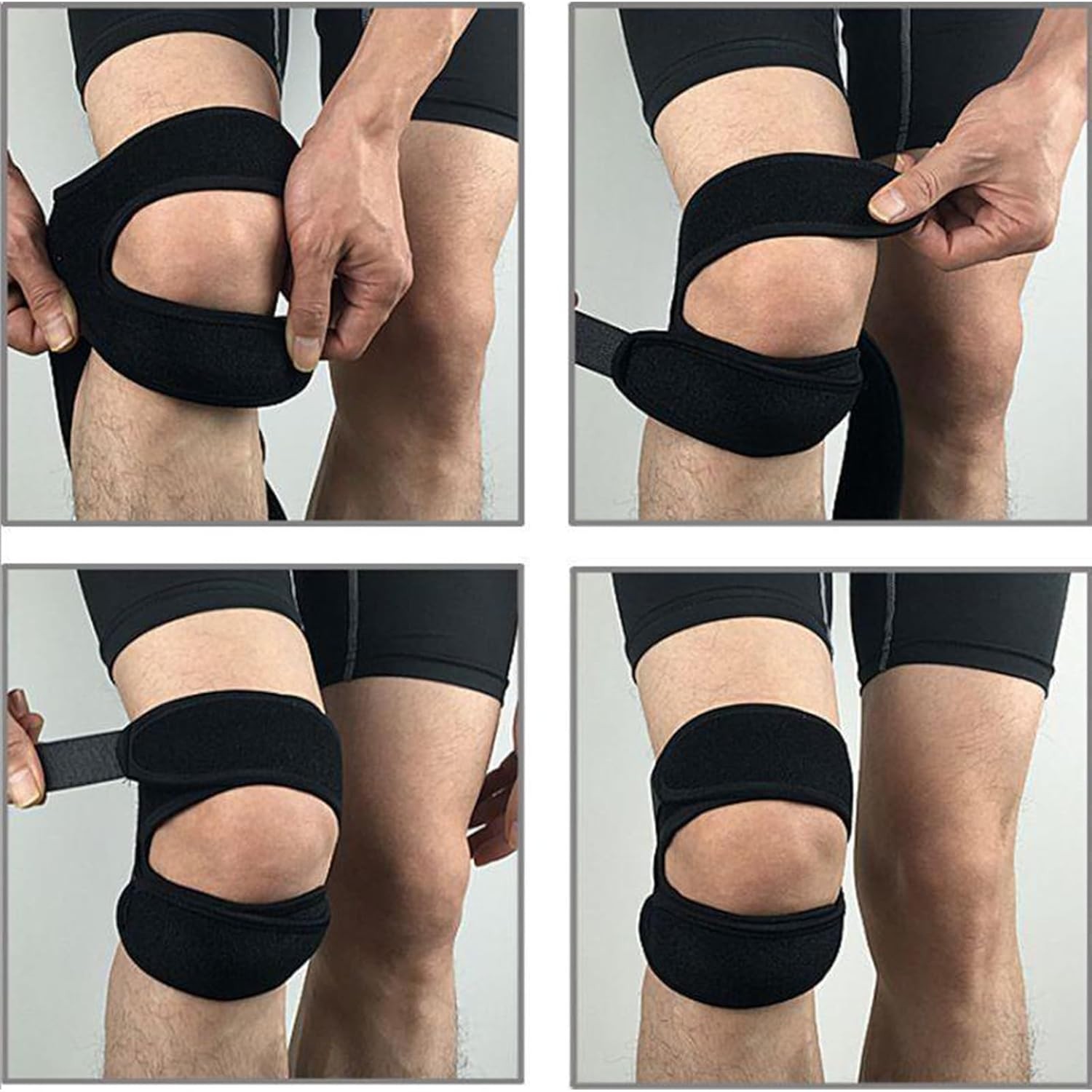 Adjustable Knee Support Double Strap Stabilizer Patella Tendon Arthritis Brace