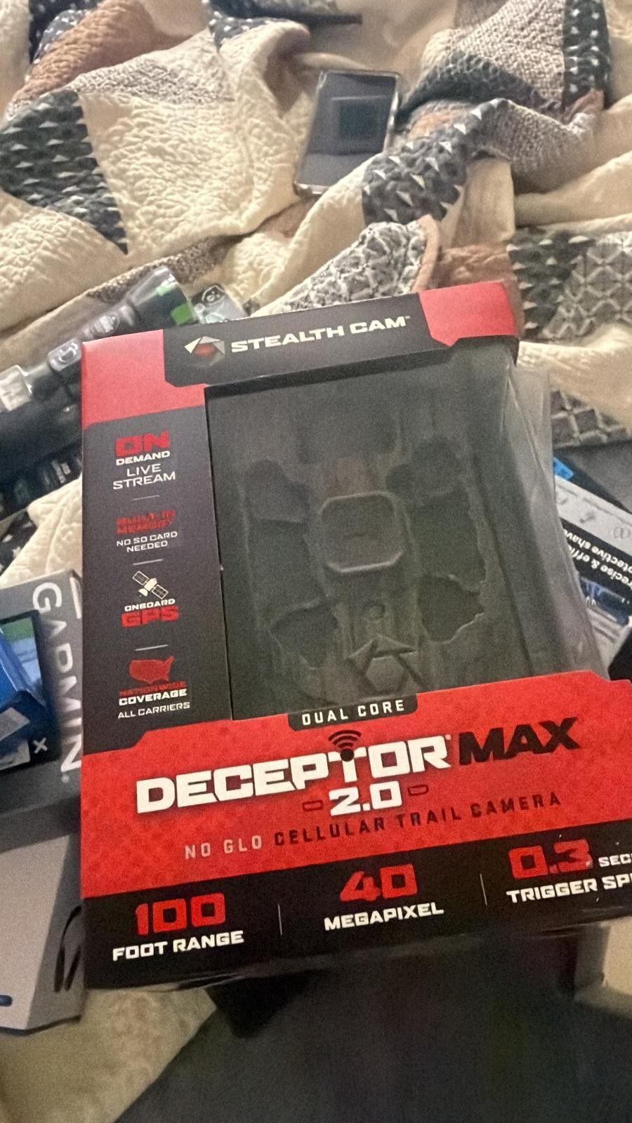 Stealth Cam Deceptor Max 2.0 Cellular Trail Camera No Glow 40MP 100ft Live