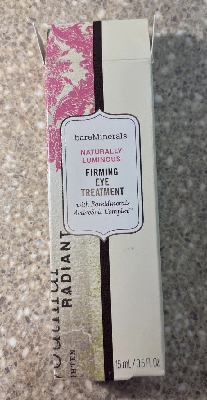 BareMinerals Naturally Luminous Firming Eye Treatment Cream w/ ActiveSoil 0.5 oz
