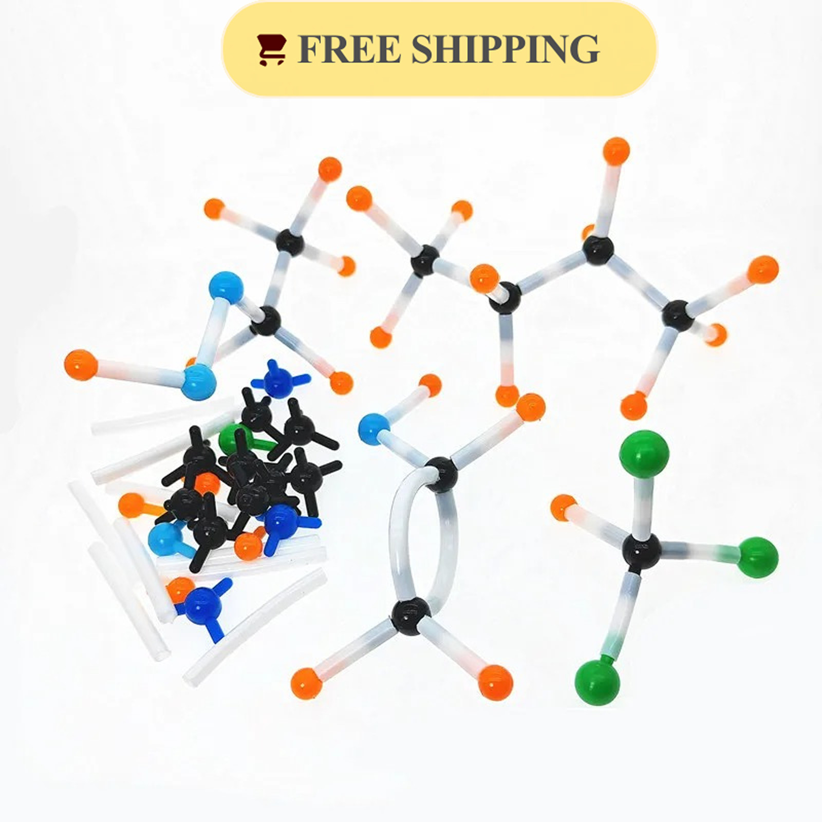 96pcs Molecular Model Kit Organic Chemistry Teaching Set 9mm