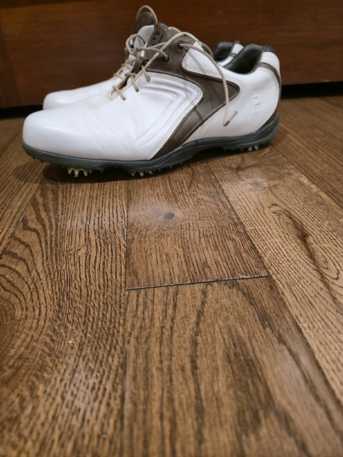 FootJoy Golf Shoes White Brown 10.5M