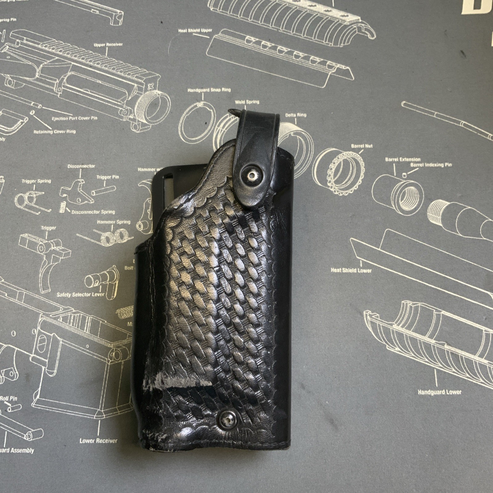Safariland Basketweave Duty Holster 6280-18021 RH Beretta PX4 M-3 & M-6 Light