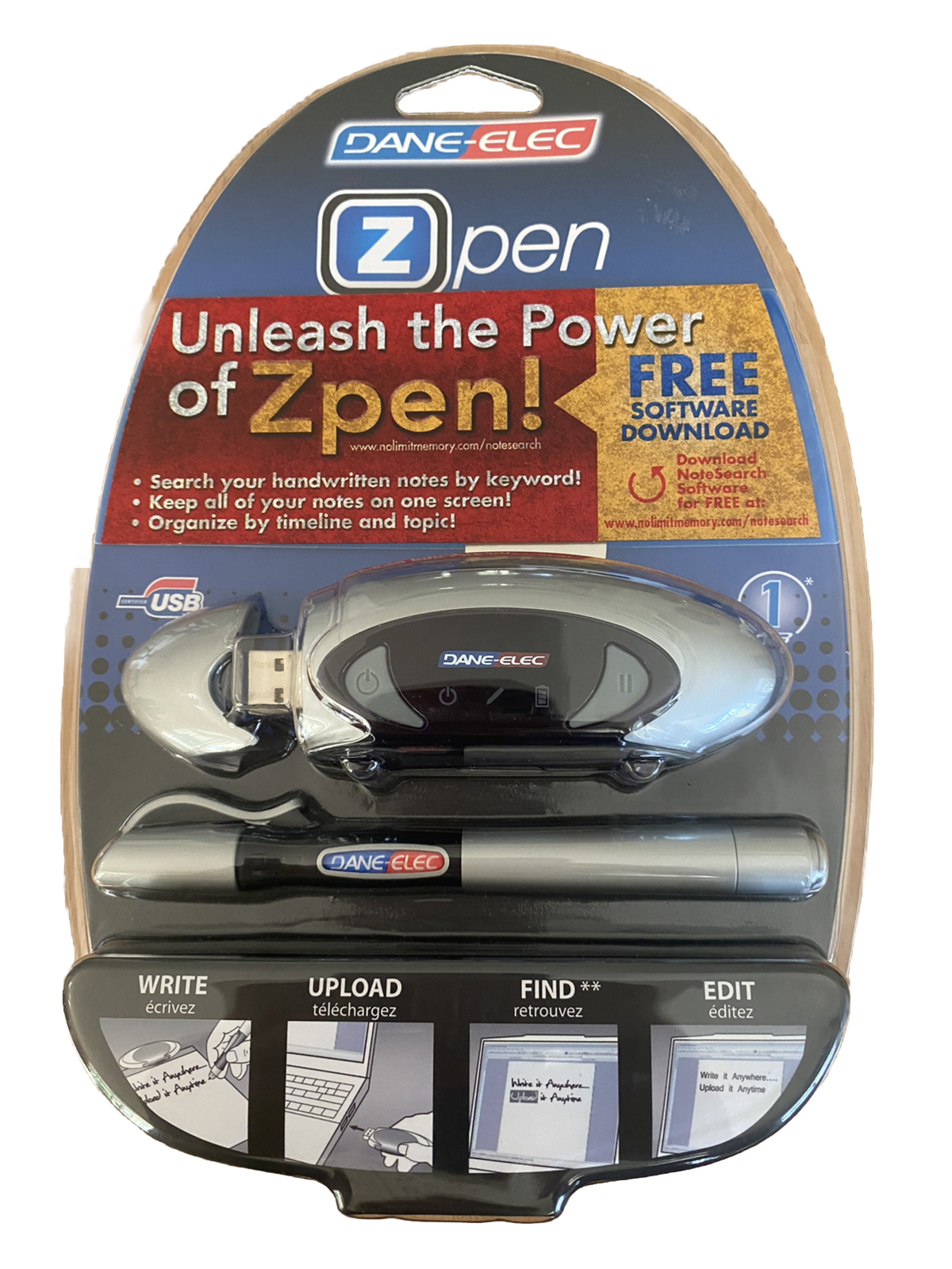 DANE-ELEC Z PEN: Digital Pen, Receiver, & USB Cable - Write, Draw, & Sketch ✍🏻